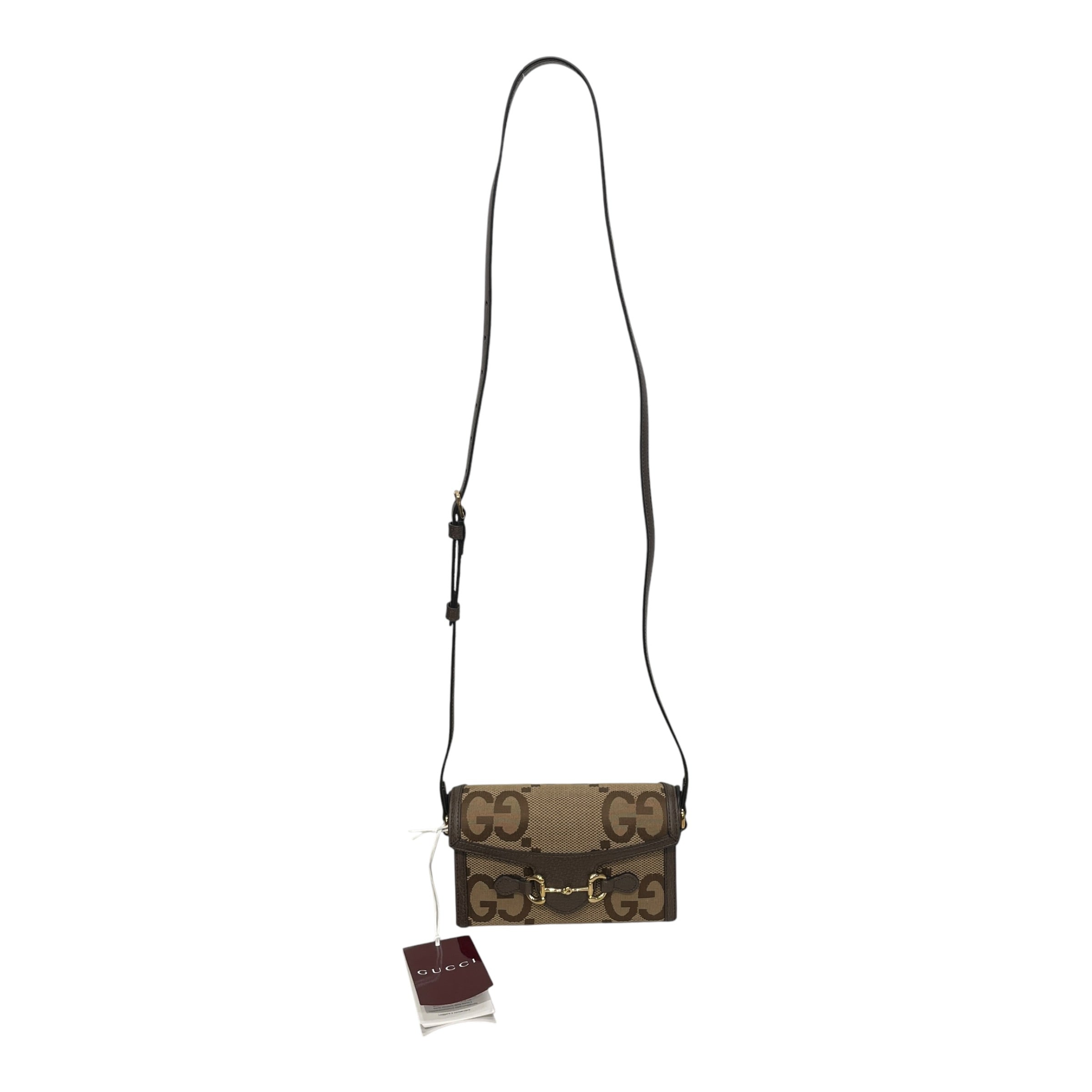 GUCCI/Cross Body Bag/Monogram/Cotton/CML/JUMBO MONOGRAM view 1