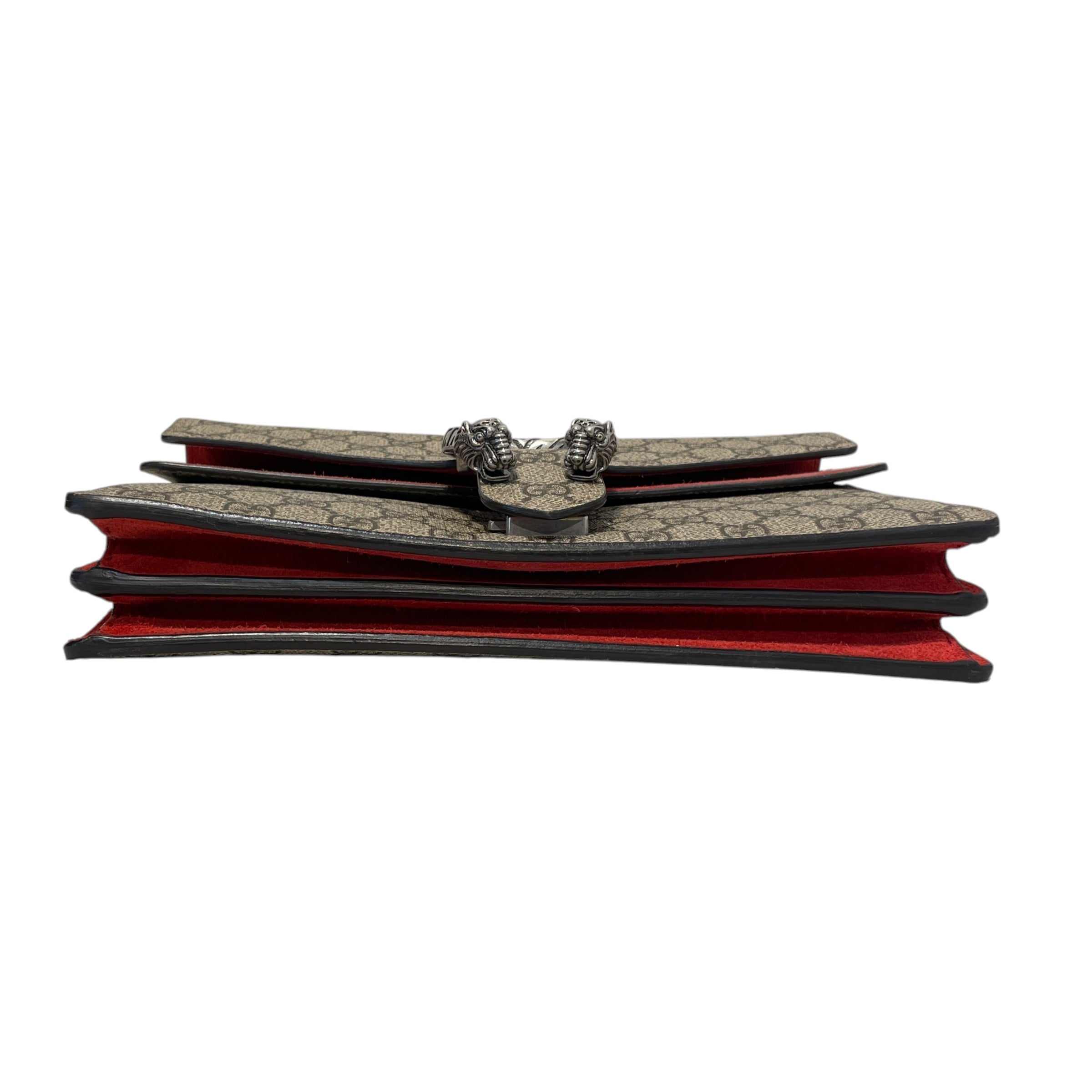 GUCCI/Cross Body Bag/Monogram/Leather/RED/Dionysus ag view 3