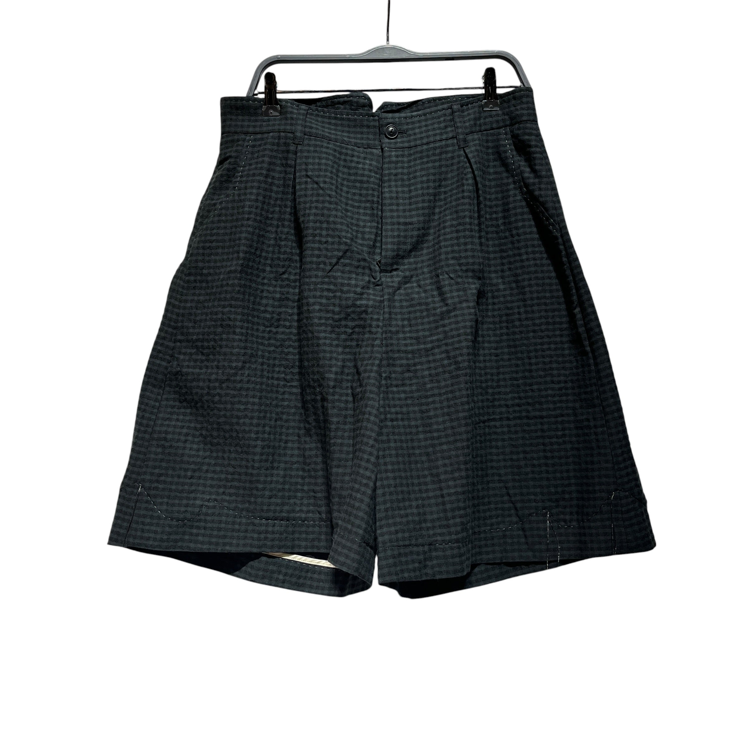 Professor.E/Shorts/50/Cotton/BLK/plaid shorts view 1