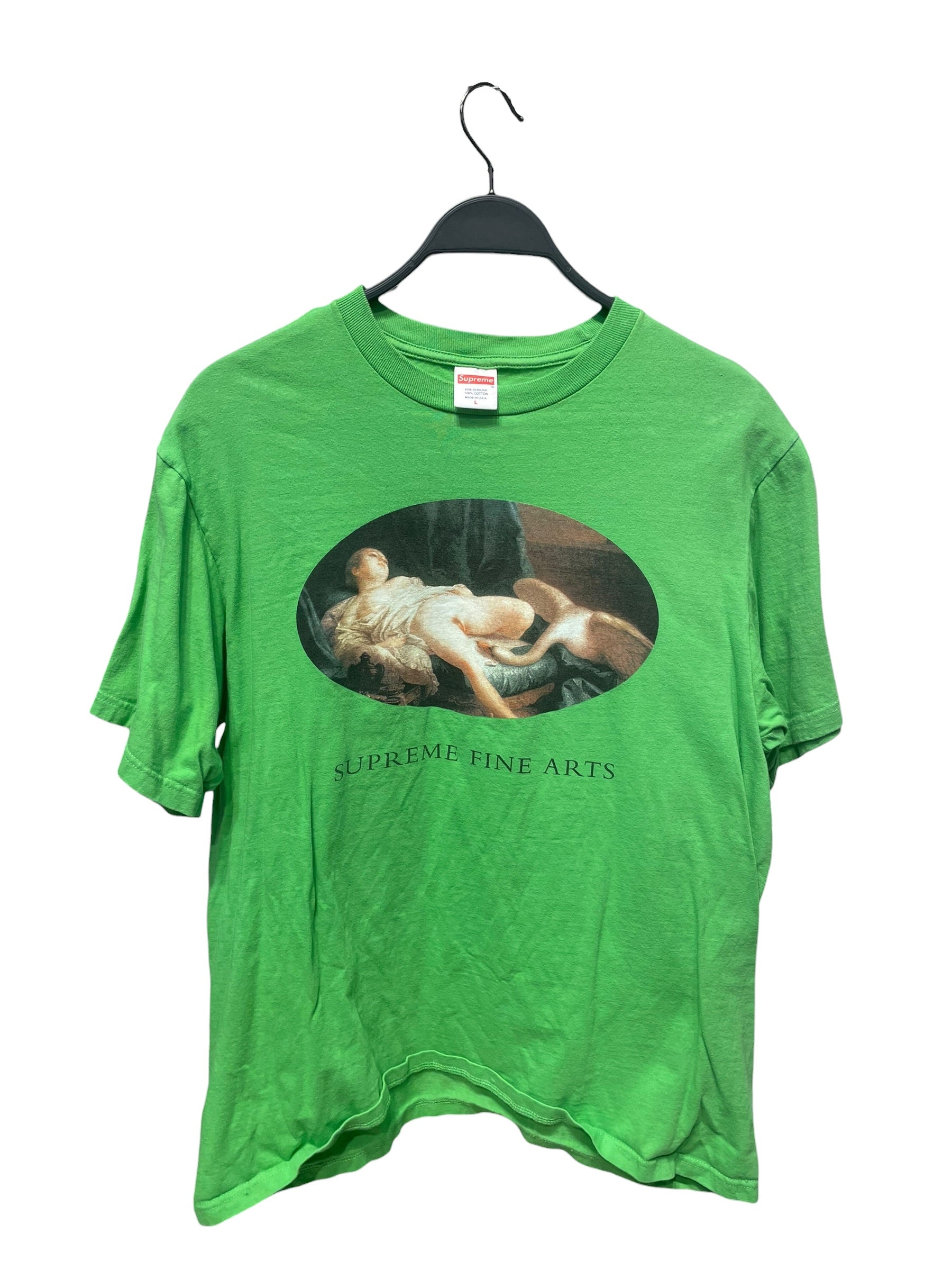 Supreme/T-Shirt/L/Cotton/GRN/Graphic/supreme fine arts view 1