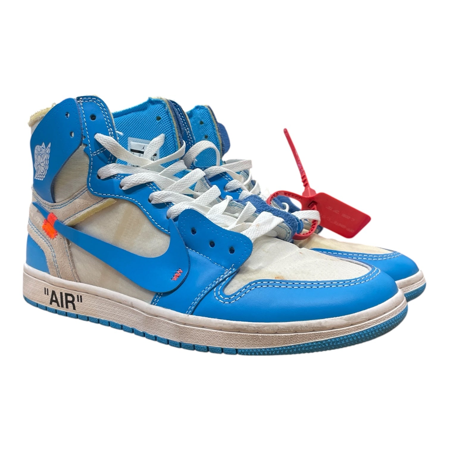 NIKE/Hi-Sneakers/US 11/Nylon/BLU/unc off white jordan 1 view 1