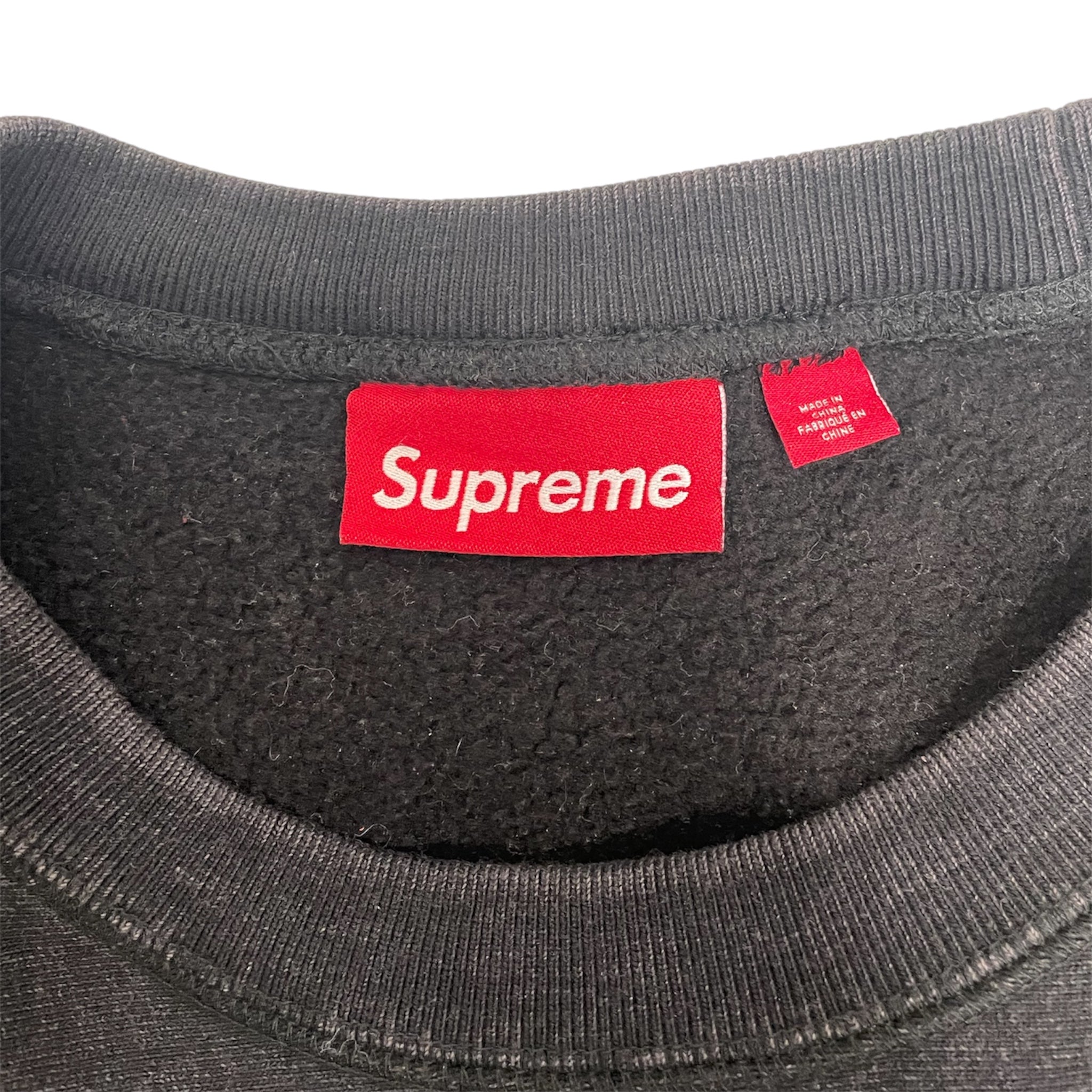 Supreme/Sweatshirt/L/Graphic/Cotton/BLK/CLASSIC MONOBOX LOGO WHTE TXT view 3