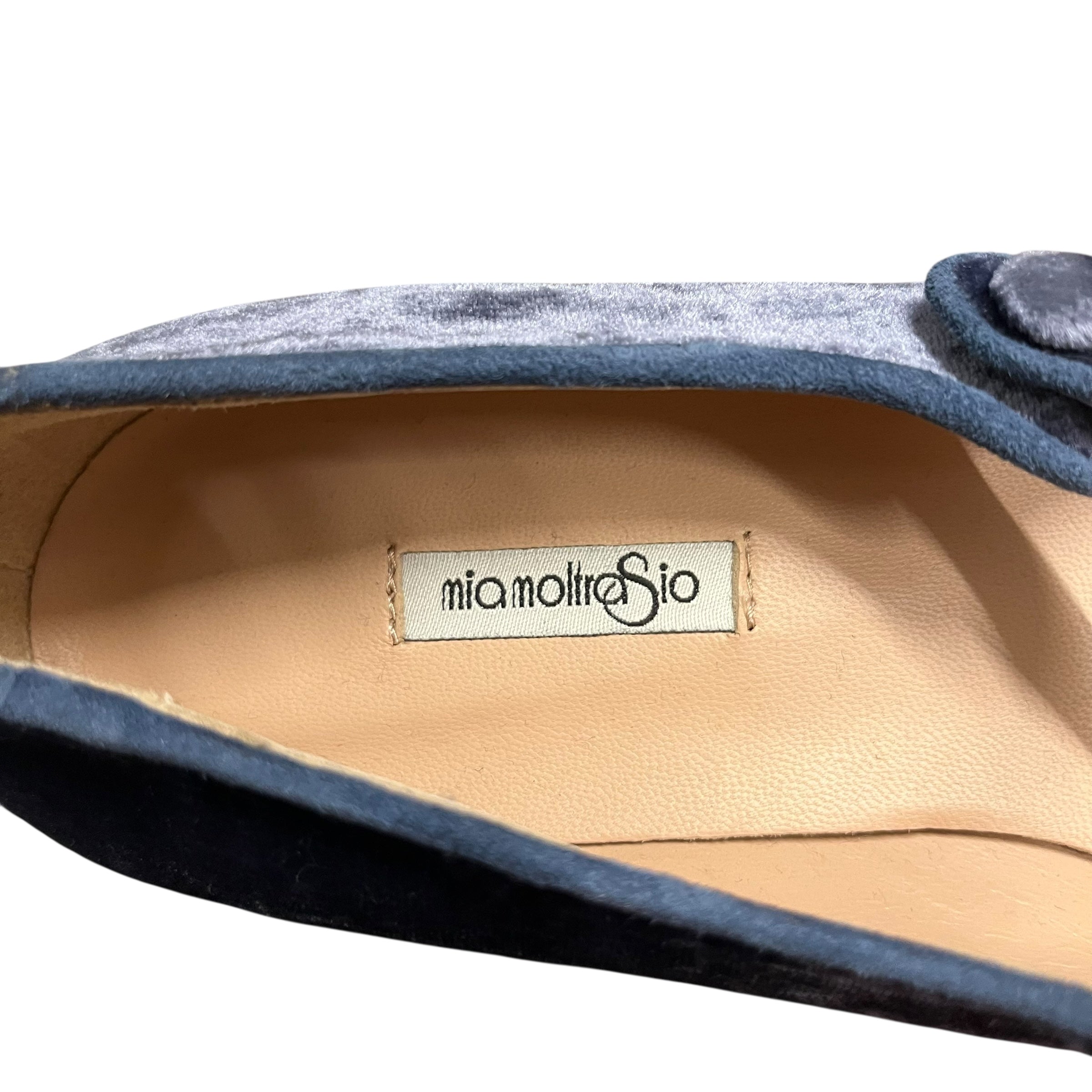 MIA MOLTRASIO/Flat Shoes/US 7.5/IDG/VELVET, CRYSTAL HEEL view 5
