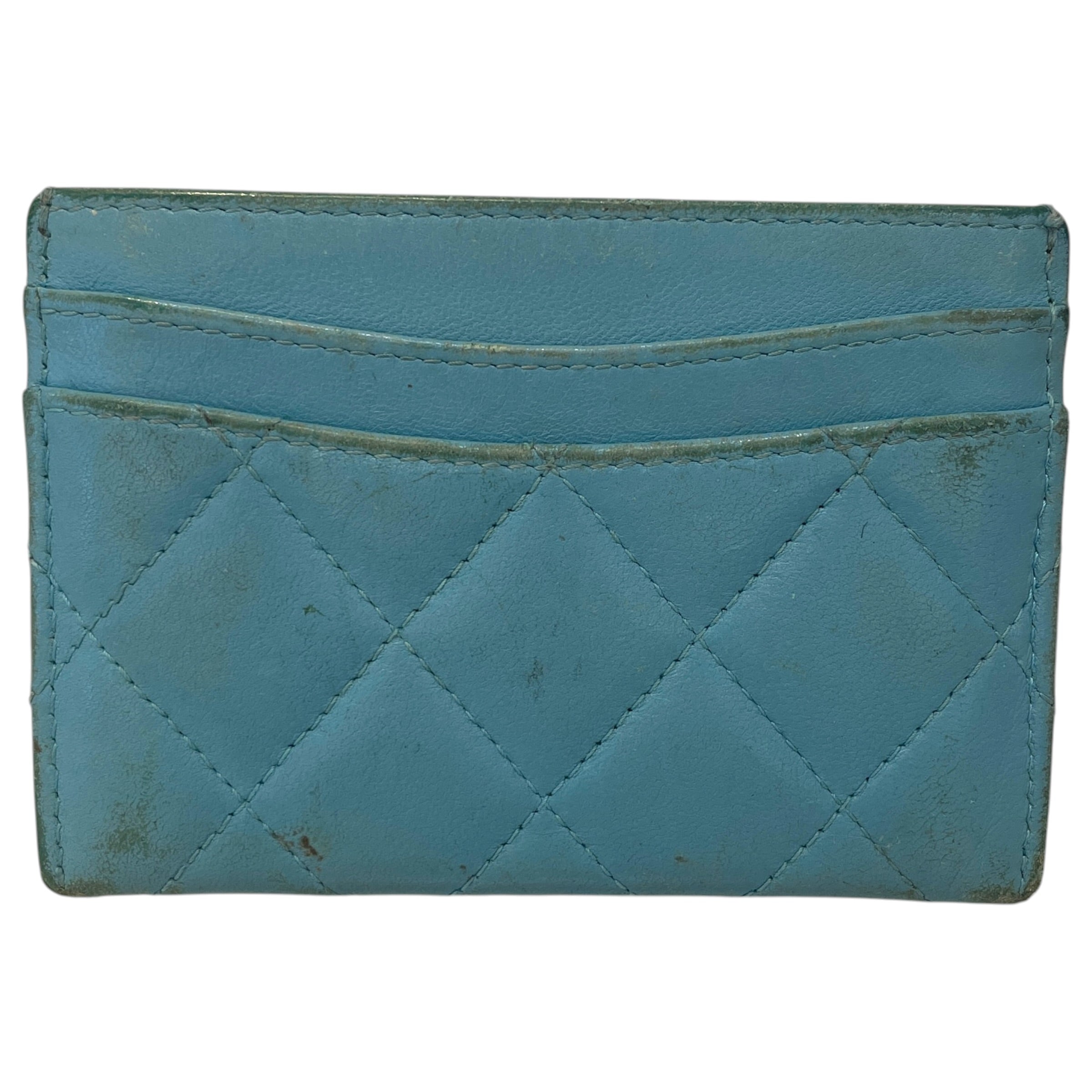 CHANEL/Wallet/Lambskin/BLU/Cardholder view 2