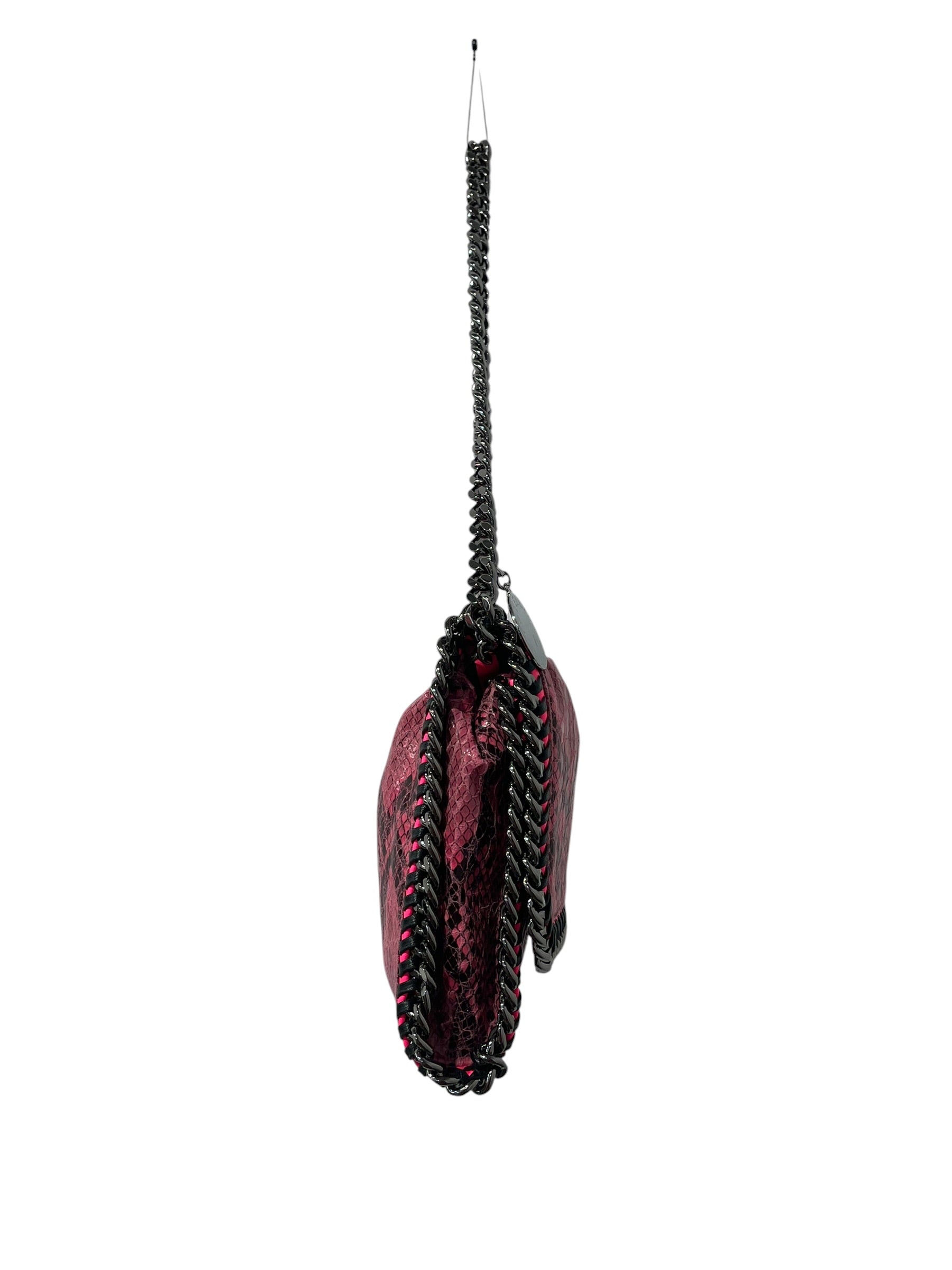 STELLAMcCARTNEY/Hand Bag/Animal Pattern/Leather/PNK/falabella hot pink snakeprint view 3
