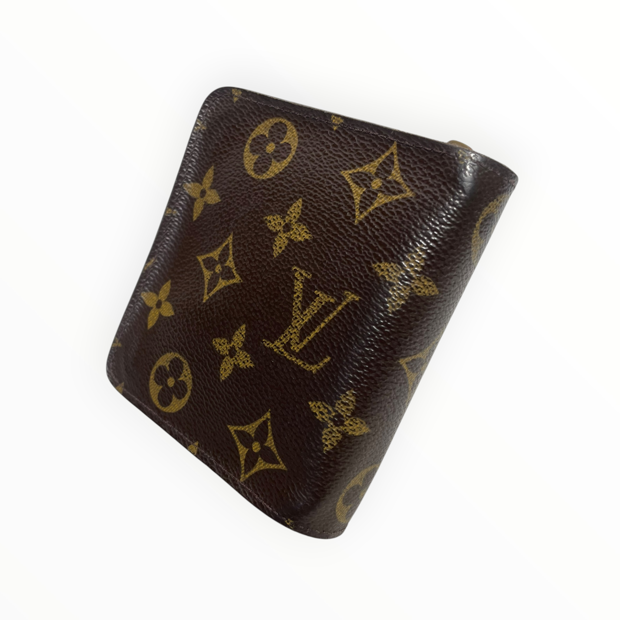 LOUIS VUITTON/Bifold Wallet/Monogram/Leather/BRW/M's/bifold with coin pocket view 2