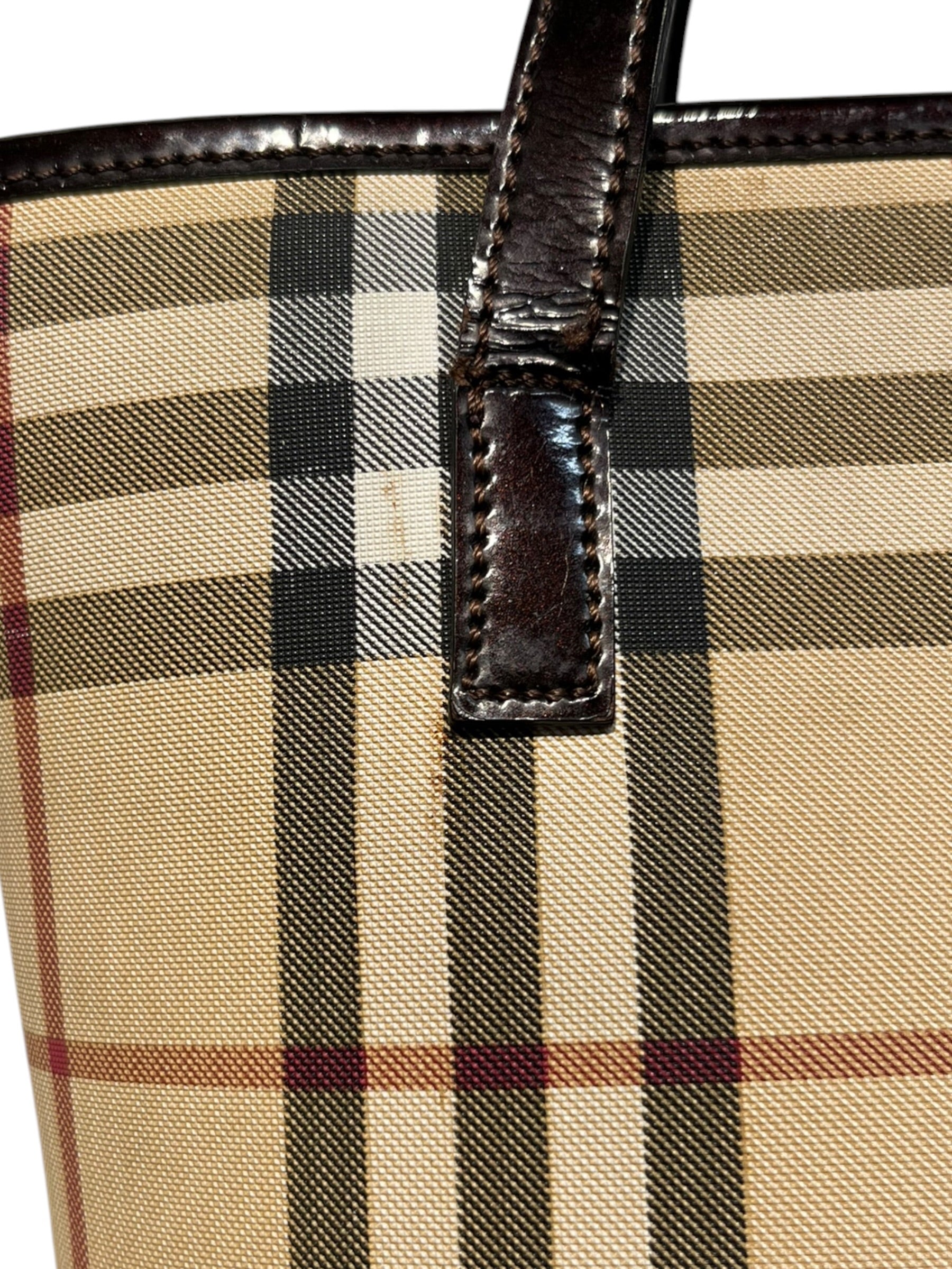 BURBERRY/Tote Bag/Gingham Check/Polyester/CML/BUCKET TOTE view 6