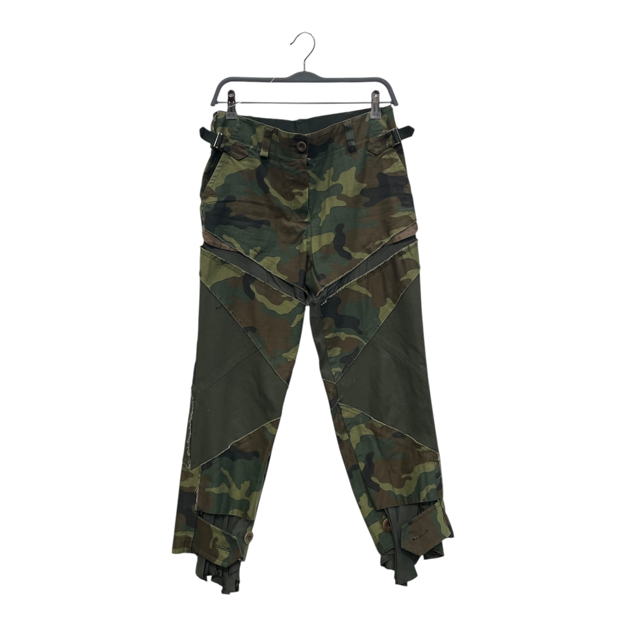 Sacai/Sarouel Pants/1/Camouflage/Cotton/GRN/Joggers/patchwork cutouts 18-03791 view 1