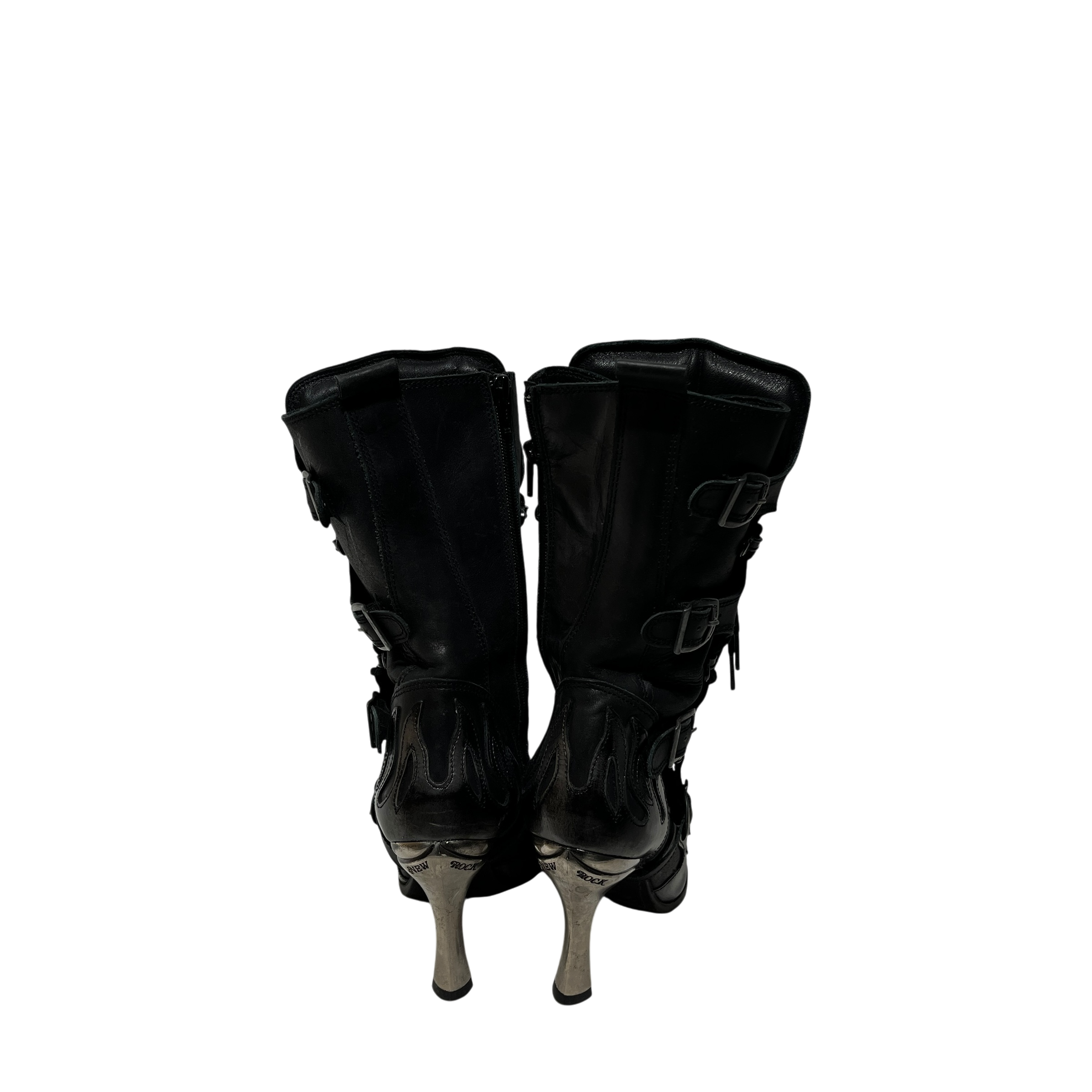NEW ROCK/Heels/EU 38/Leather/BLK/ view 3