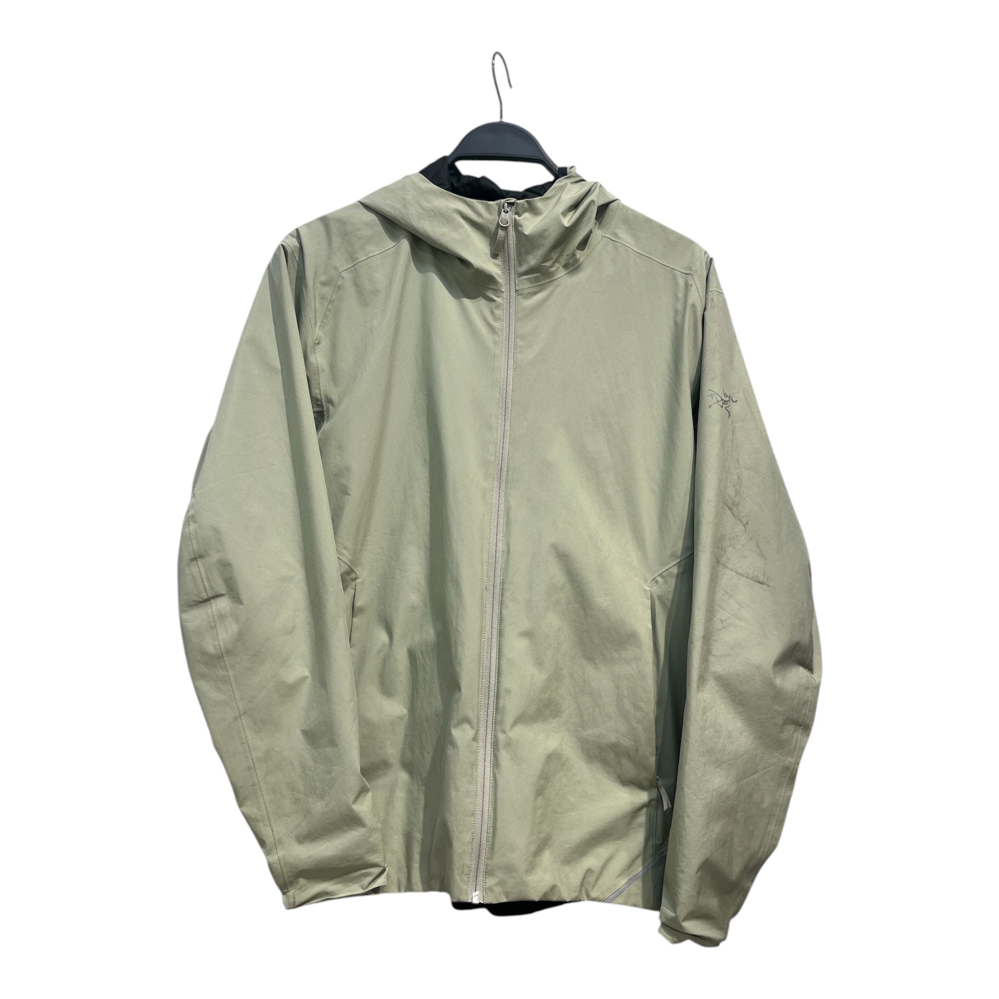 ARC'TERYX/Windbreaker/M/Polyester/GRN/HOODED RAINCOAT view 1