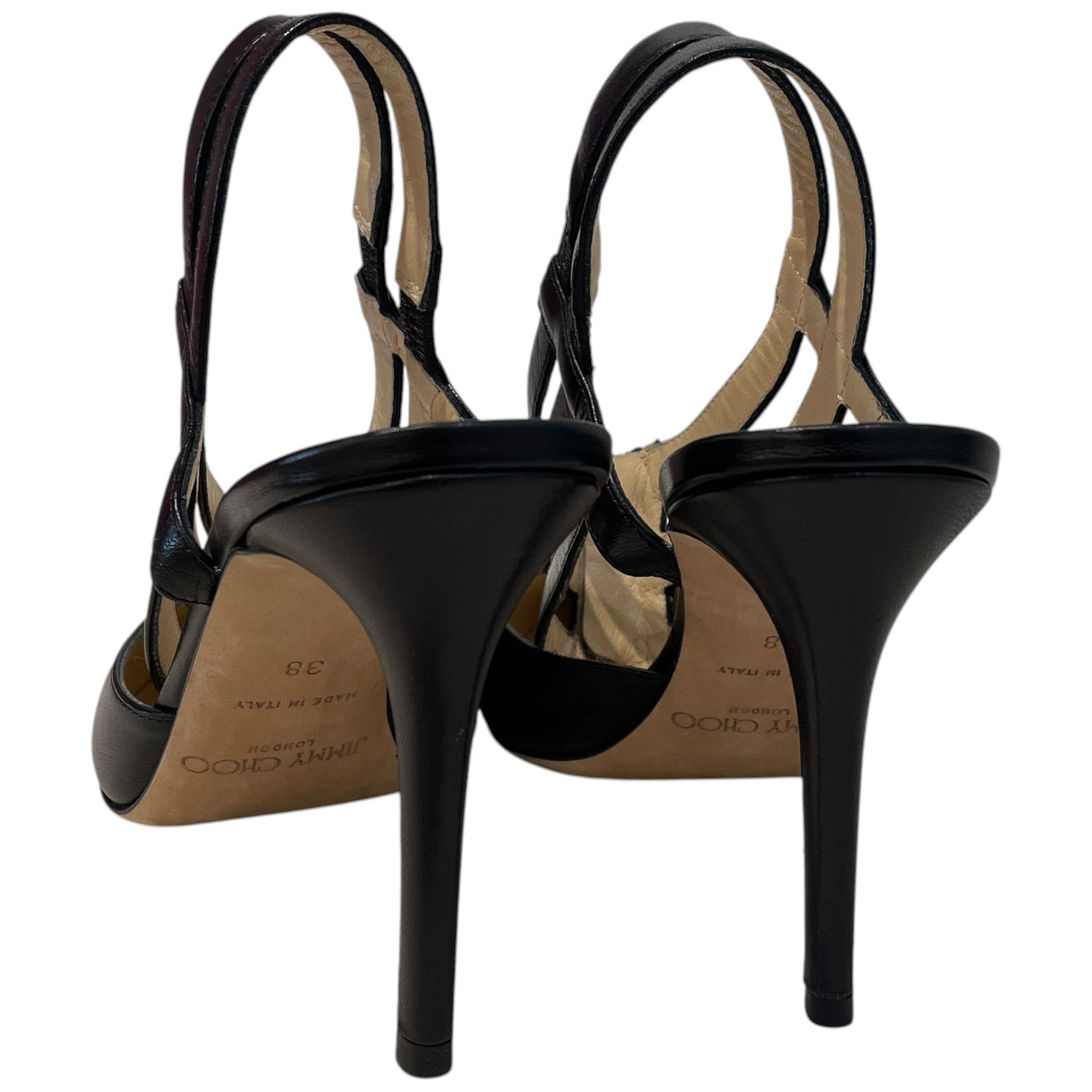 JIMMY CHOO/Heels/US 8/Leather/BLK/ view 2