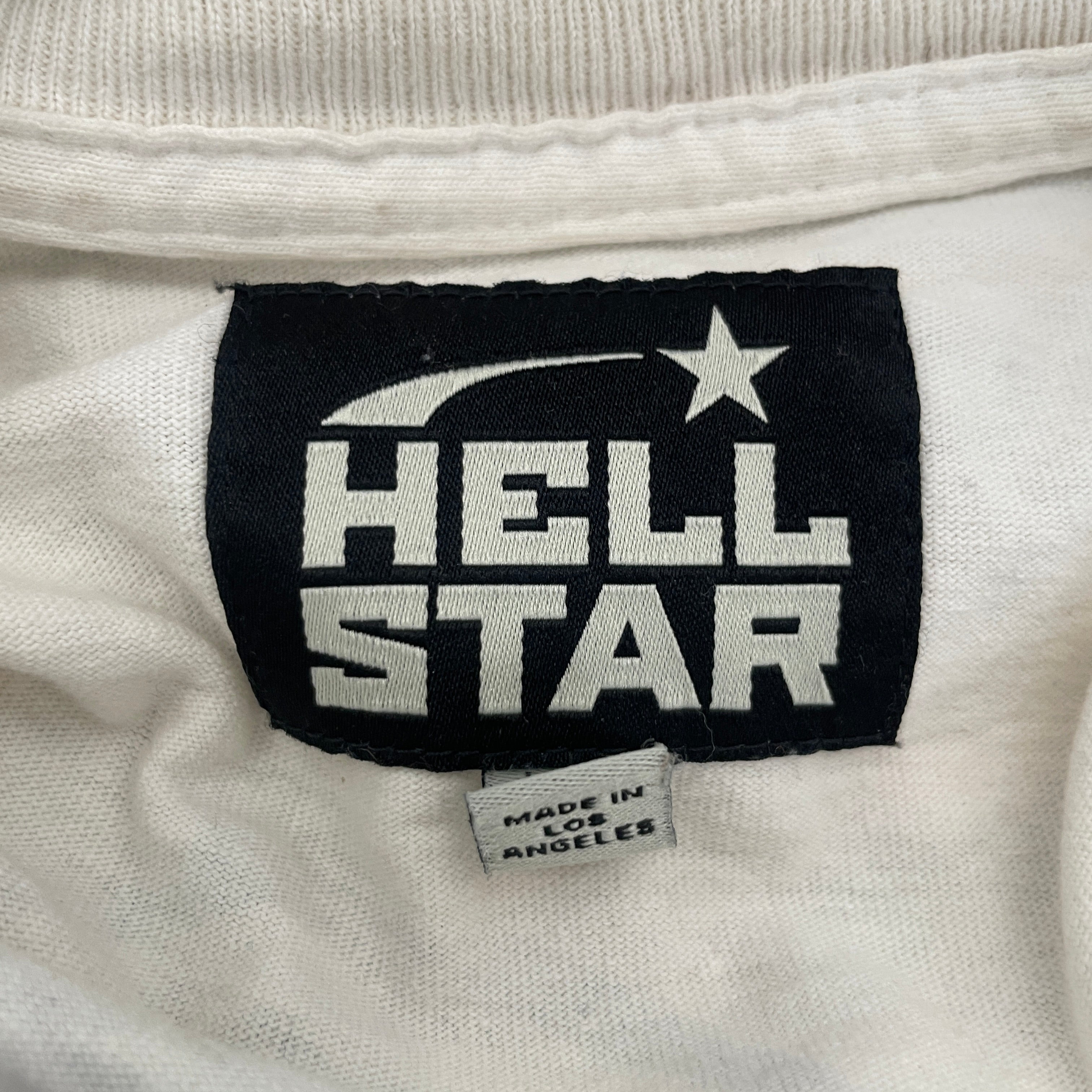 HELLSTAR/LS T-Shirt/M/Cotton/WHT/brain racer view 3