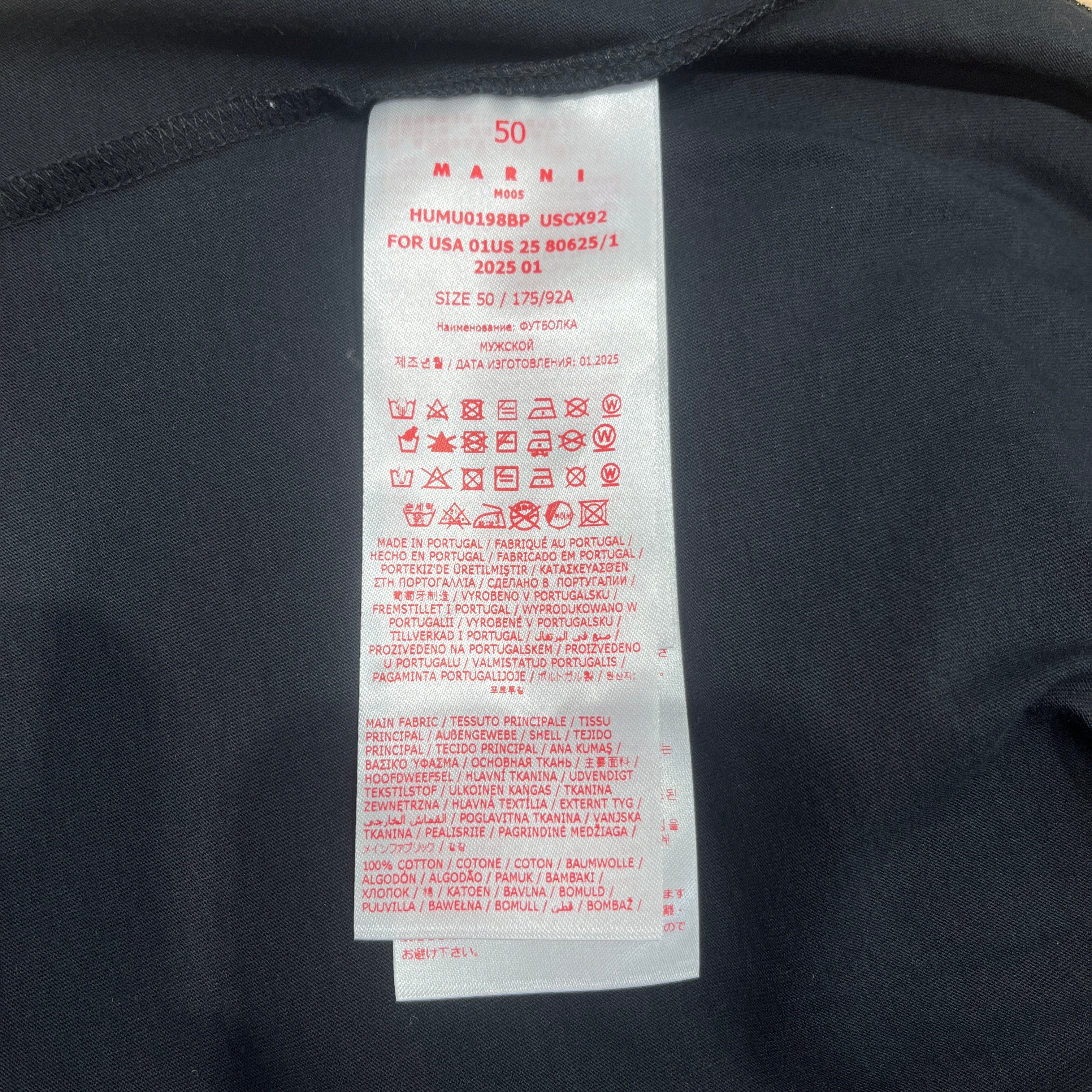 MARNI/T-Shirt/50/Cotton/BLK/Box Logo view 4