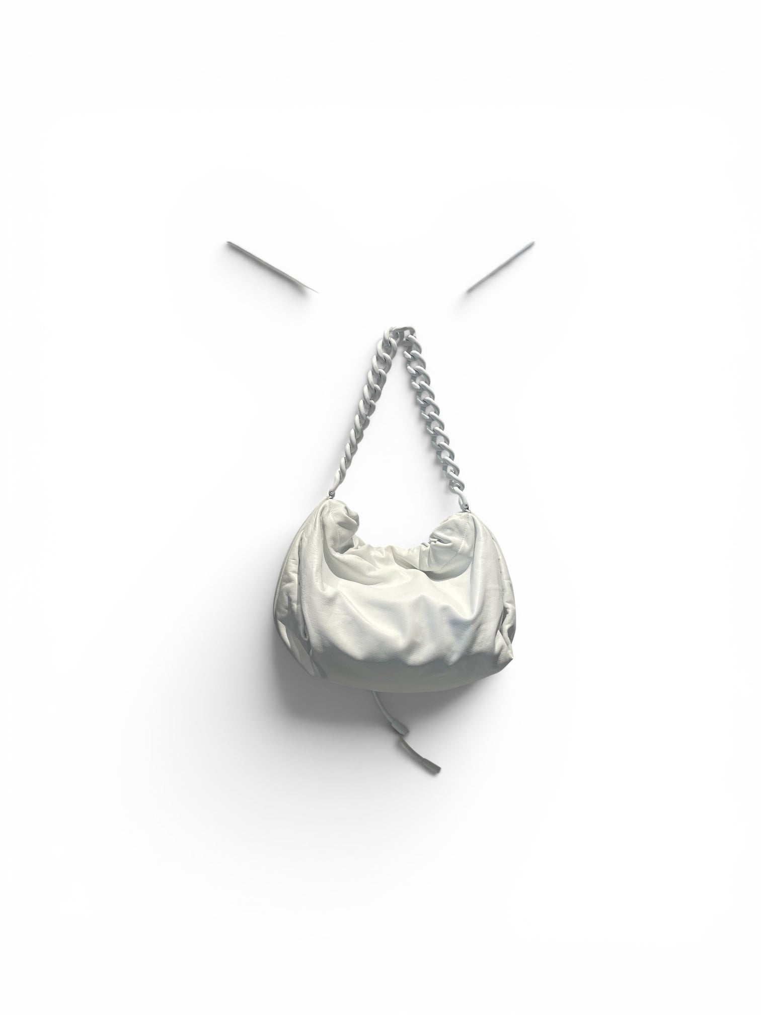 Alexander McQueen/Tote Bag/Leather/WHT/THE BALL view 2