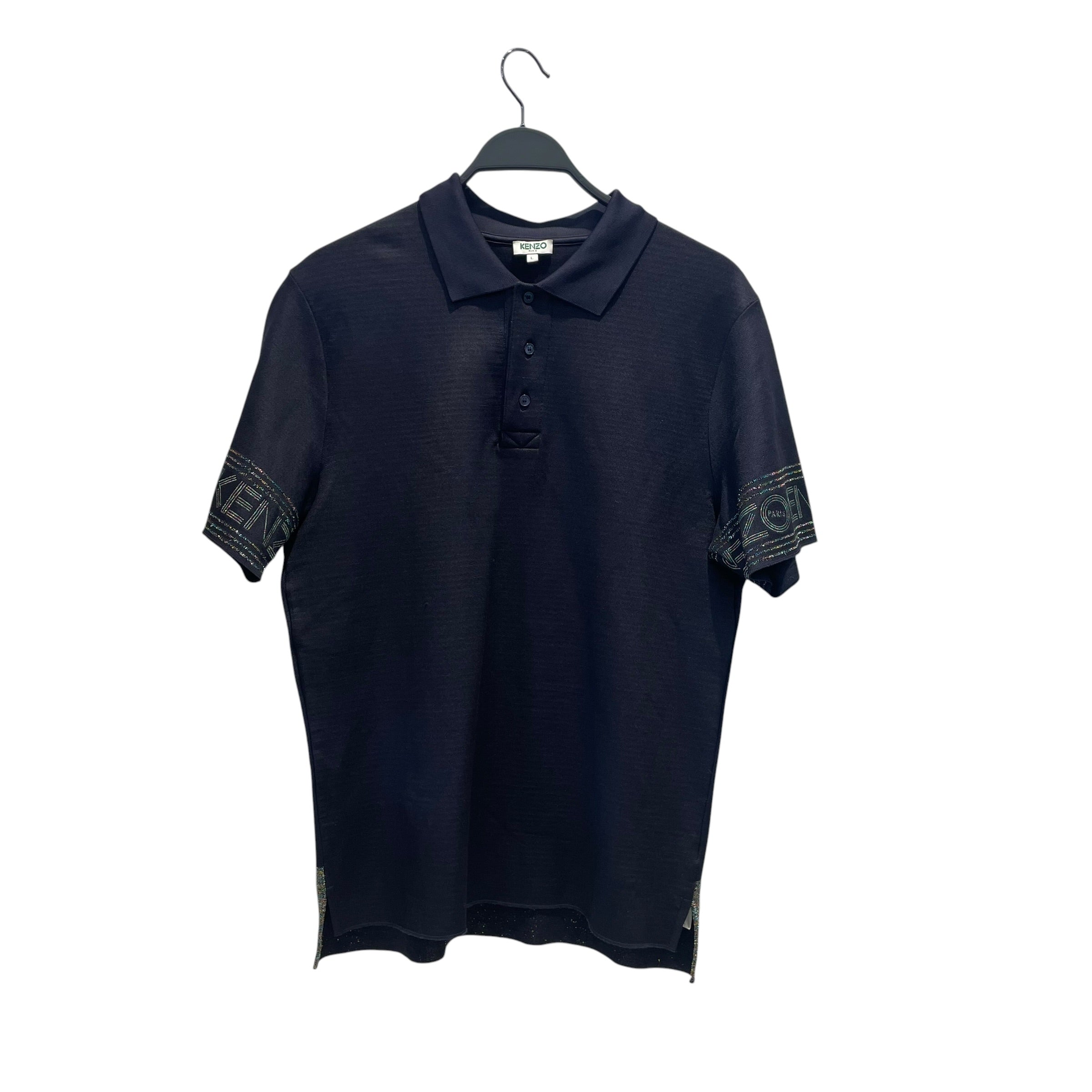 KENZO/Polo Shirt/L/Cotton/NVY/Sparkle Polo view 1