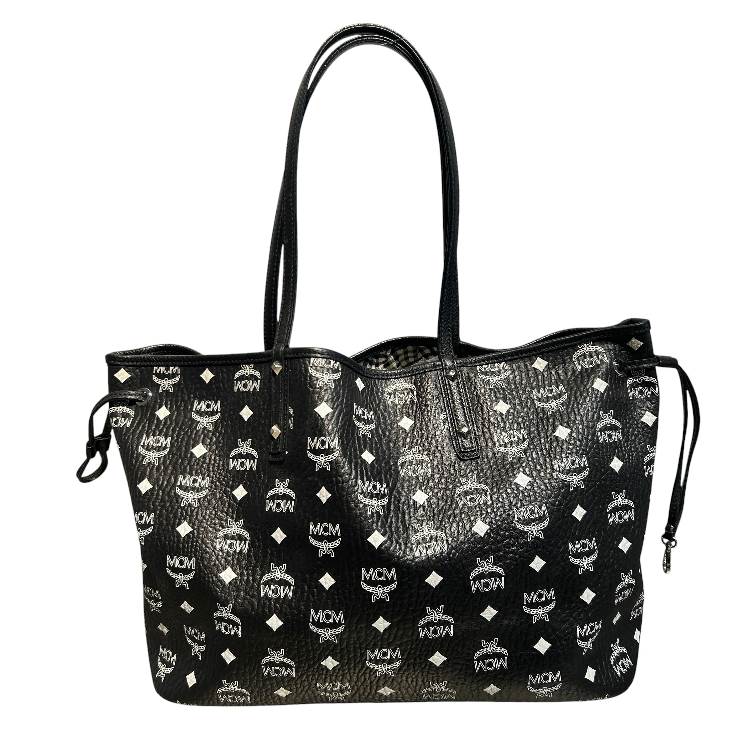 MCM/Tote Bag/Monogram/Leather/BLK/Reversible Totebag with Pouch view 2