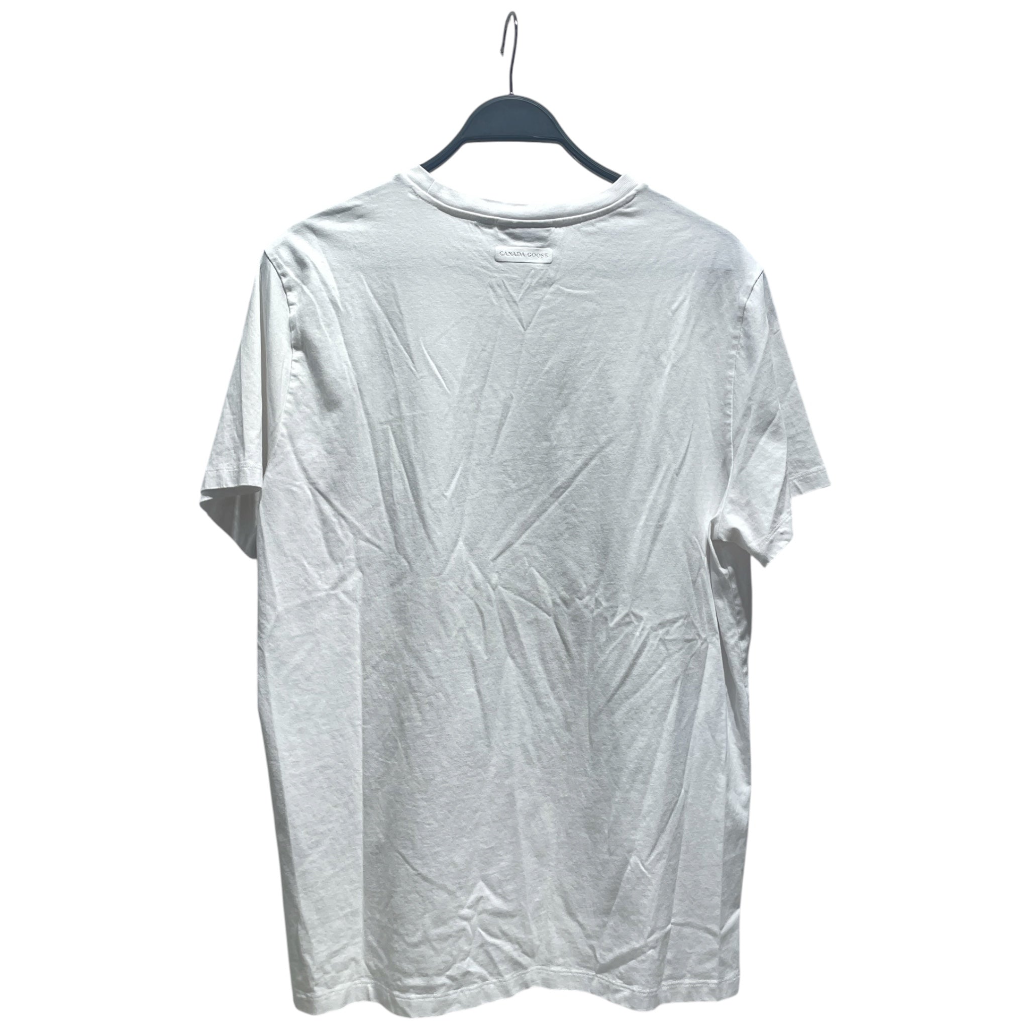 CANADA GOOSE/T-Shirt/L/Cotton/WHT/Graphic/chest logo view 2