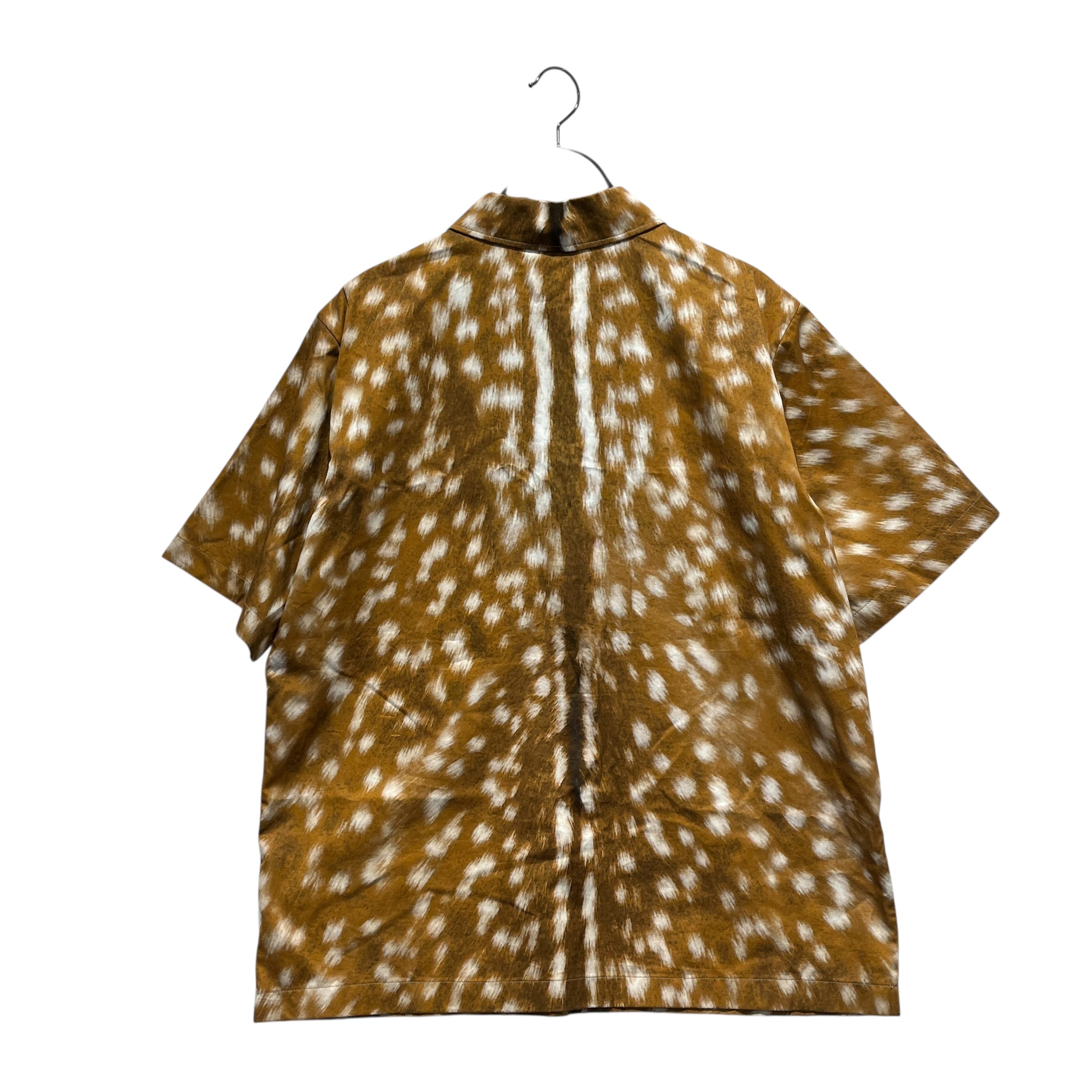 BURBERRY/Polo Shirt/6/Cotton/MLT/All Over Print/fawn deer print 1/4 zip view 2