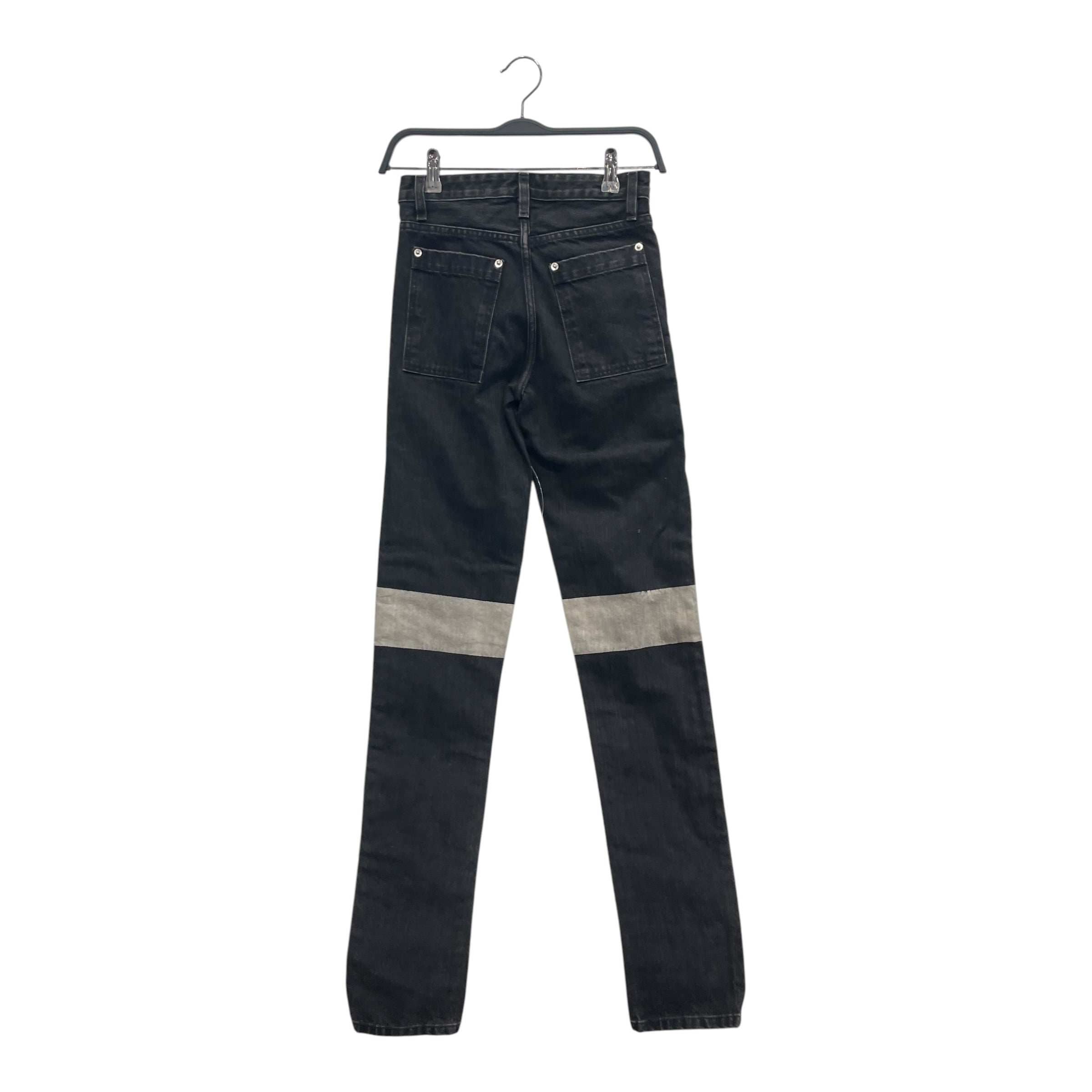 HOOD BY AIR./Skinny Pants/26/Cotton/BLK/ZIP DISTRESSED JEAN view 2