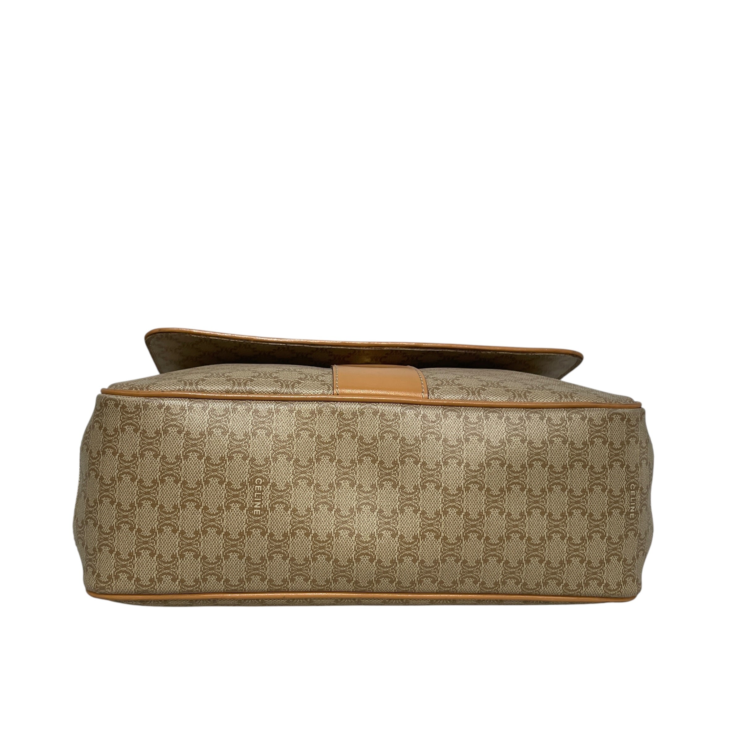 CELINE/Cross Body Bag/Monogram/Leather/KHK/ view 3