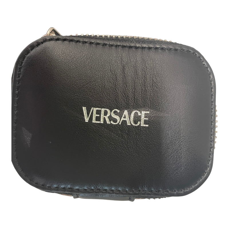 VERSACE/Cross Body Bag/Leather/BLK/MODULAR MESSENGER