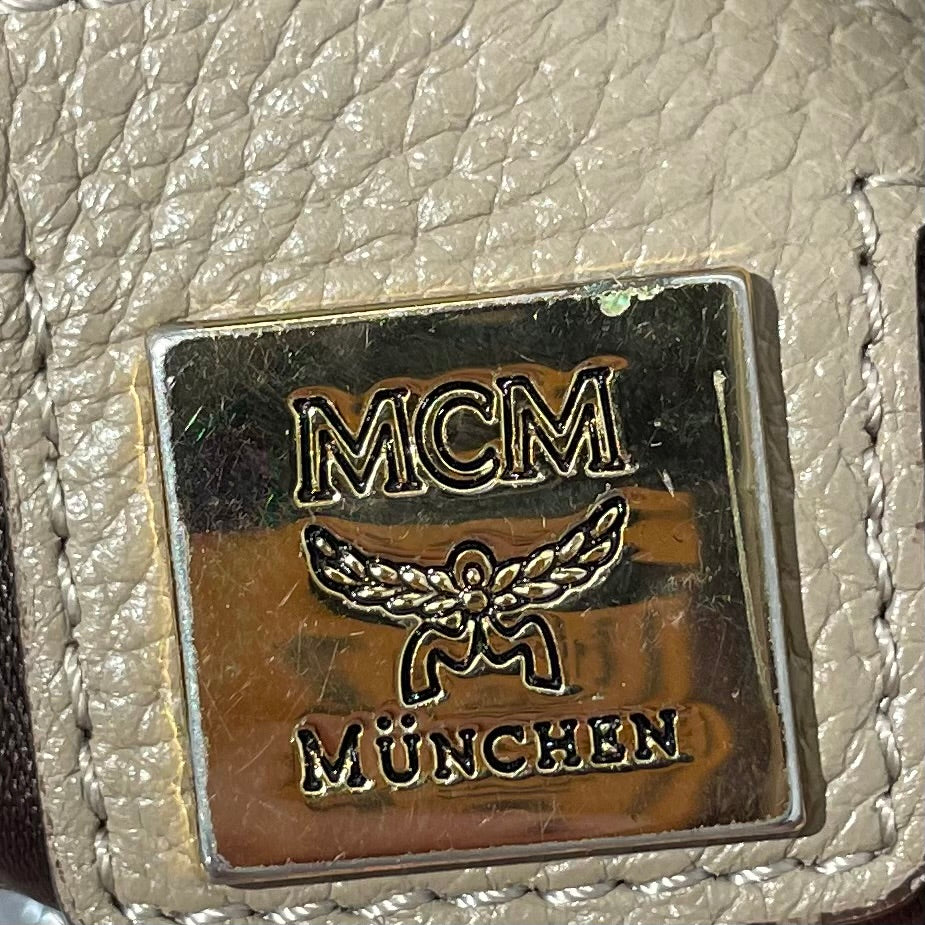 MCM/Cross Body Bag/Leather/BEG/06767 view 3