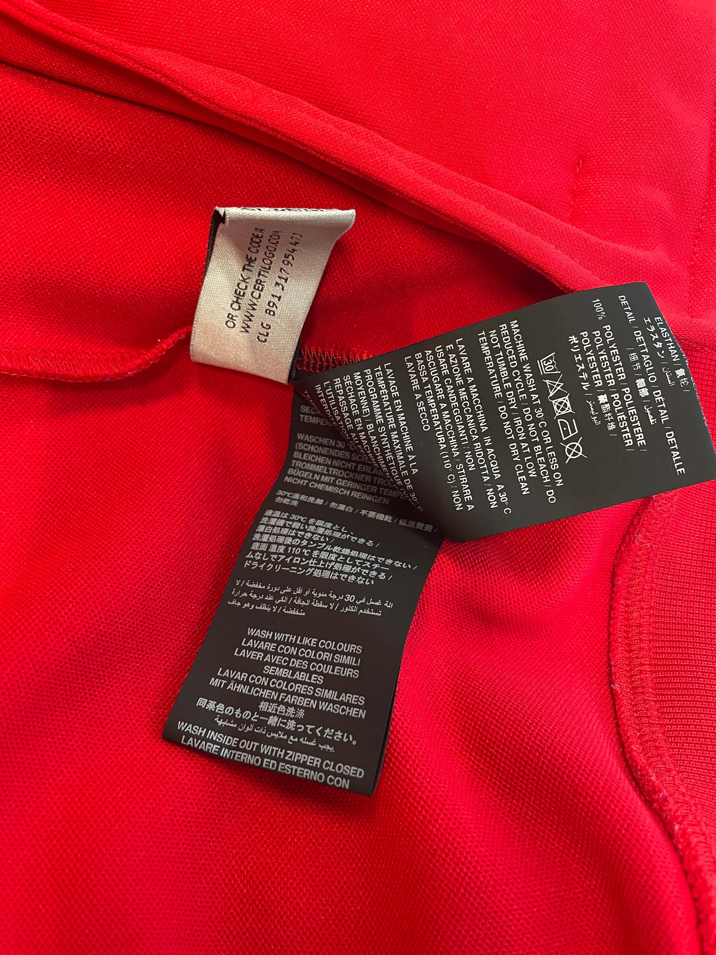 Palm Angels/Track Jkt/S/Polyester/RED/WHT&BLK STRIPE/WHT LOGO view 5