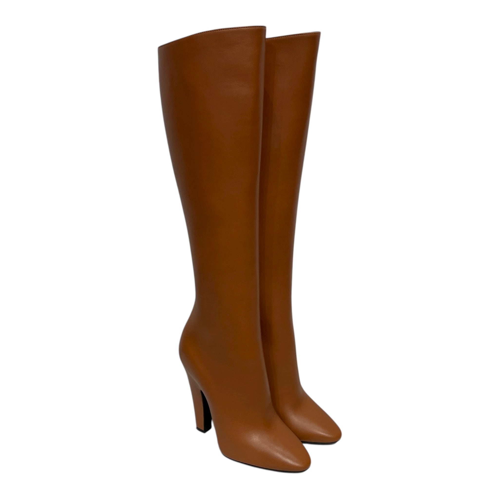 SAINT LAURENT/Long Boots/EU 35.5/Leather/CML/HEEL CALF BOOT view 1
