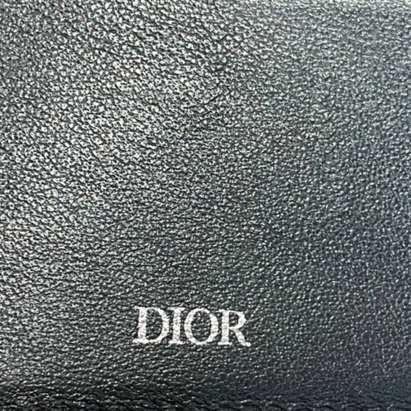 Christian Dior/Bifold Wallet/Monogram/BLK/M's/oblique jacquard bi fold view 3