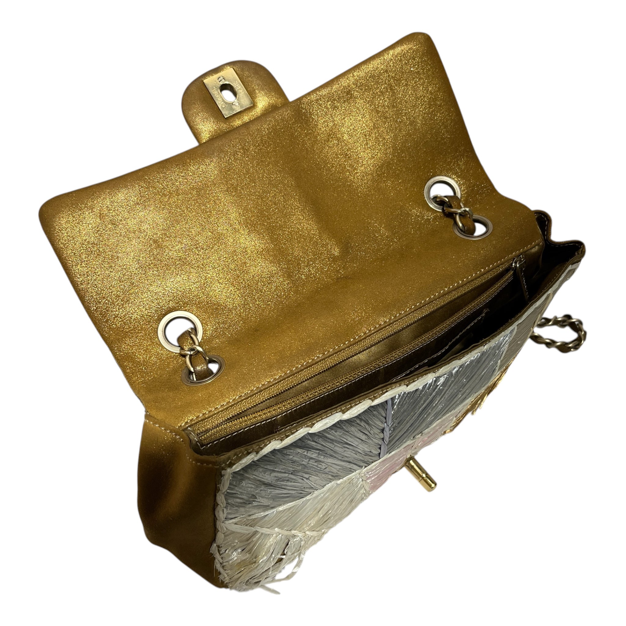 CHANEL/Hand Bag/MLT/PATCHWORK RAFFIA view 4