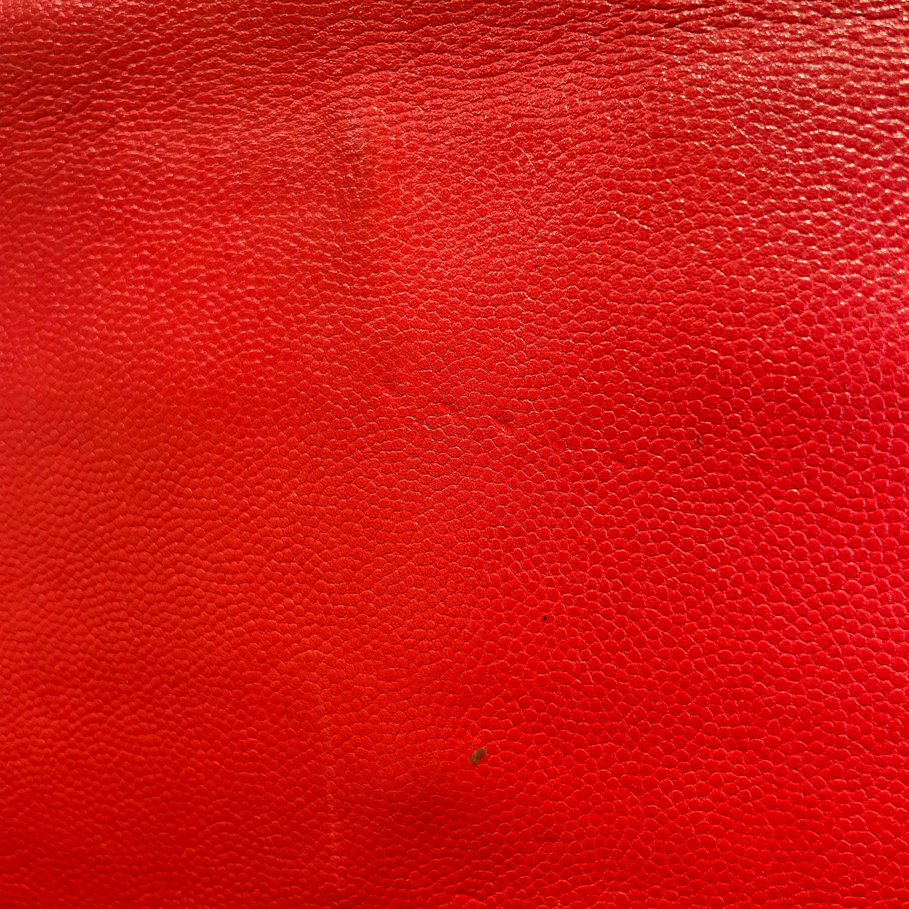 CHANEL/Cross Body Bag/Leather/RED/CHAIN STRAP, SLV HARDWARE view 7