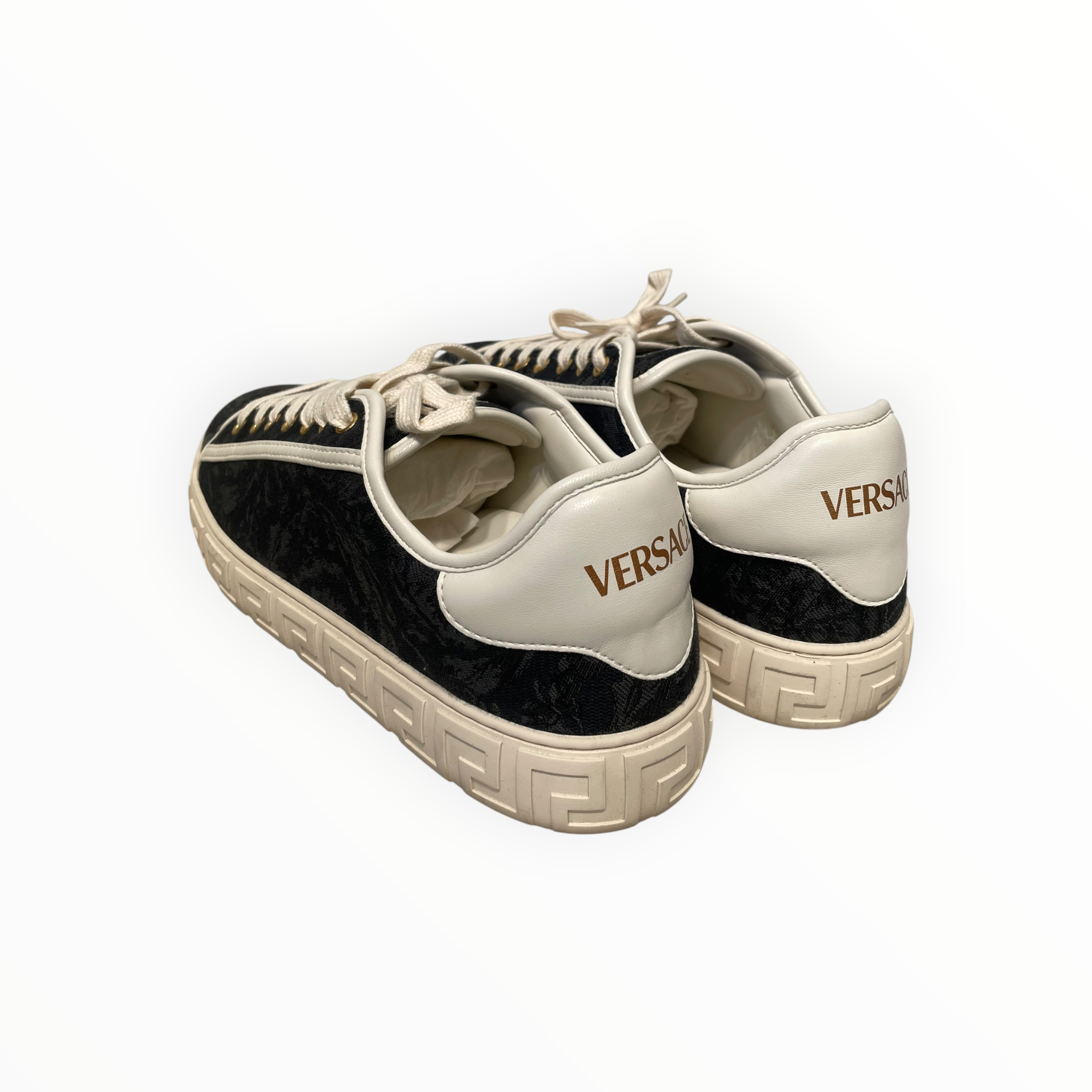 VERSACE/Low-Sneakers/EU 42/Floral Pattern/Cotton/GRY/ view 2