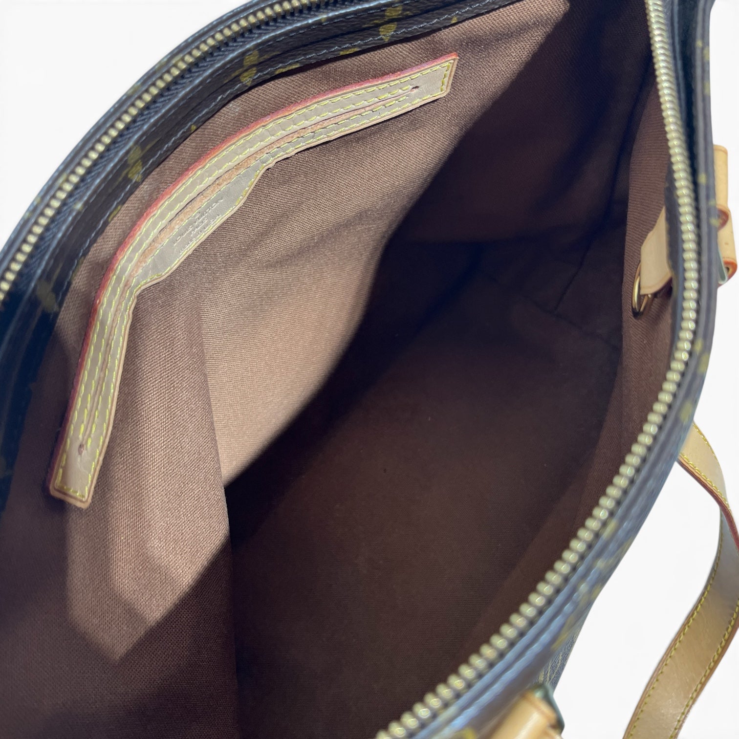 LOUIS VUITTON/Hand Bag/Graphic/Leather/BRW/LUCA BROWN TOTE SMALL view 4