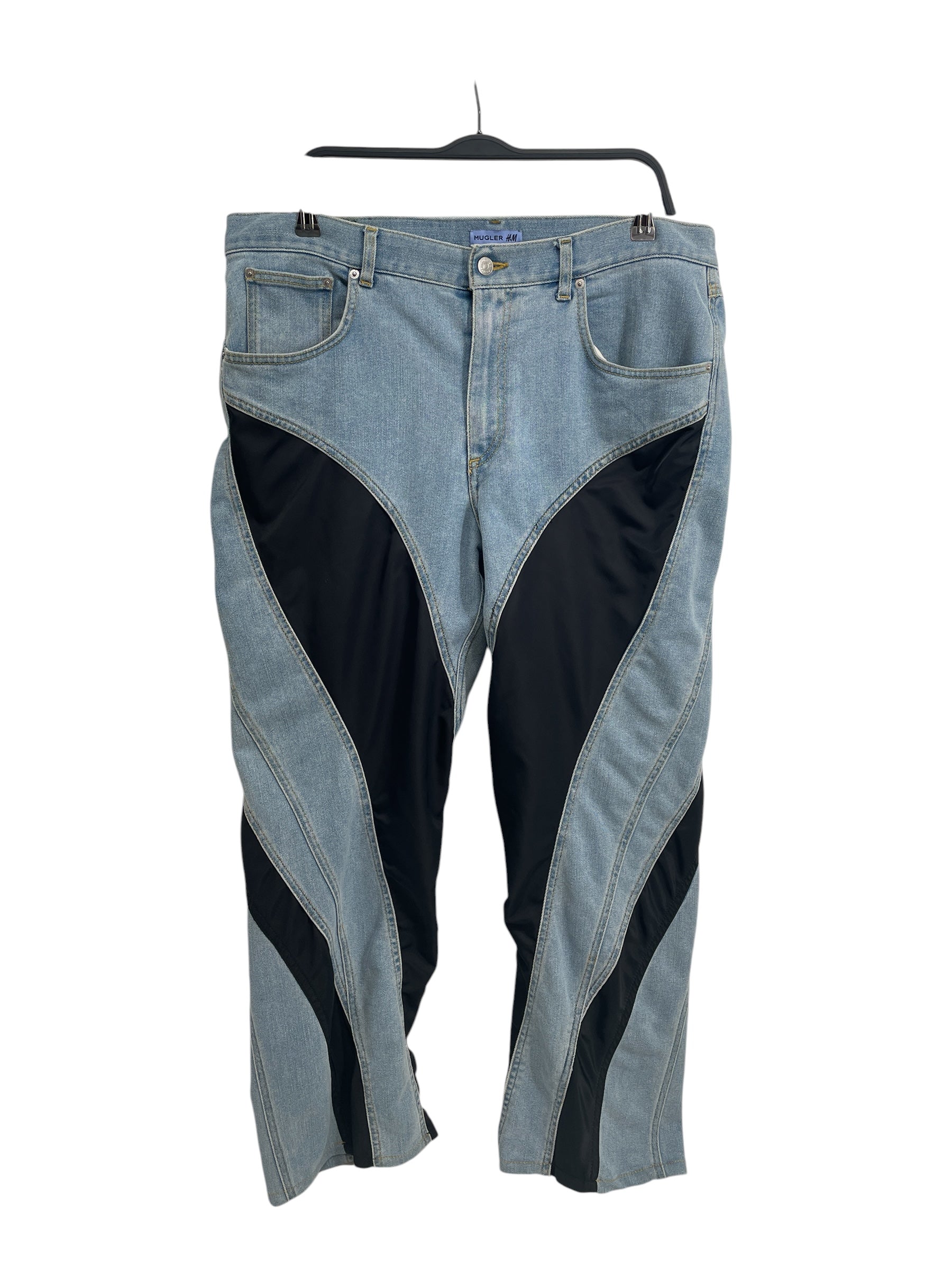Thierry Mugler/H&M/Bootcut Pants/54/Denim/BLU/Border/SPIRAL JEANS MEN view 1