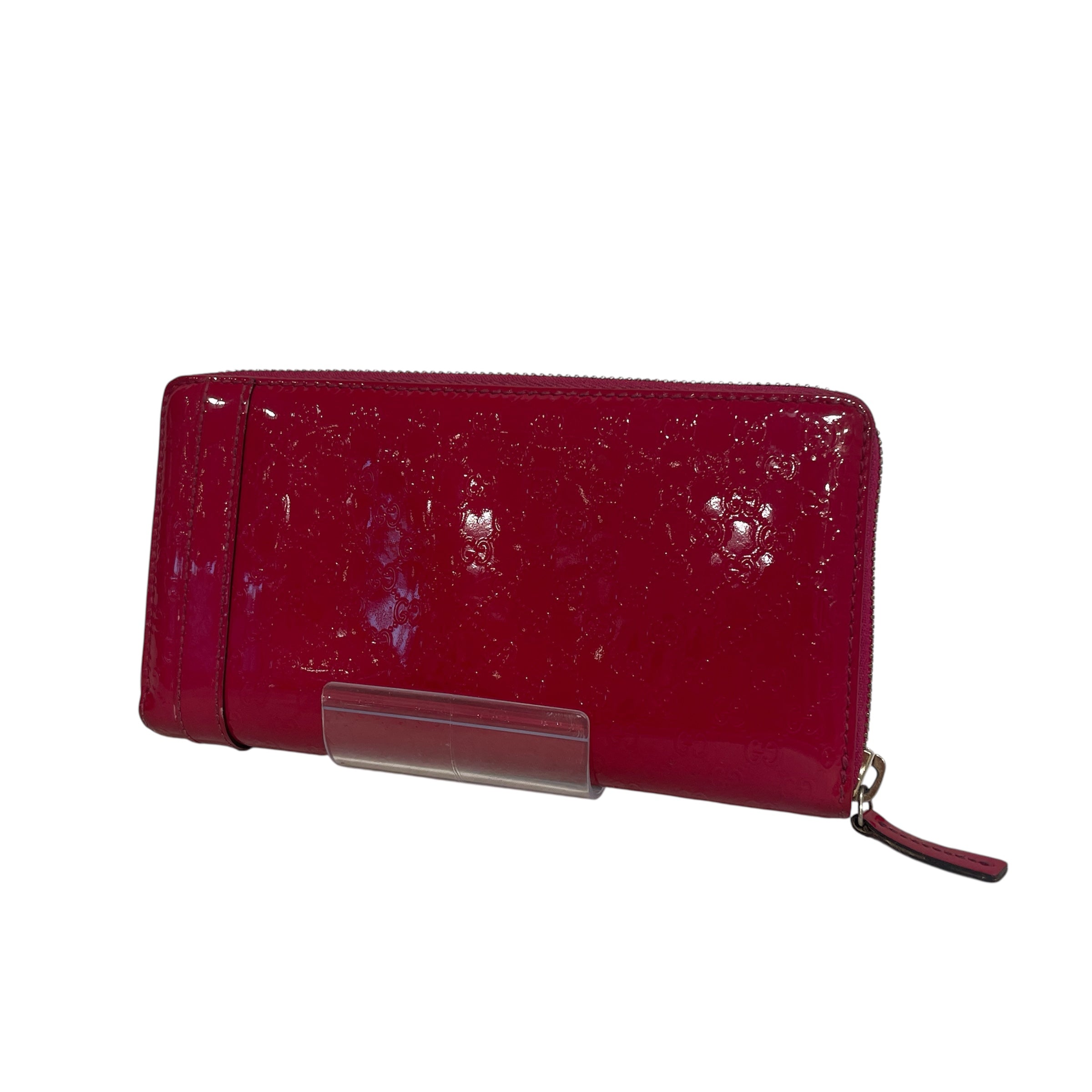 GUCCI/Long Wallet/Monogram/Leather/PNK/Microguccissima Zip view 2