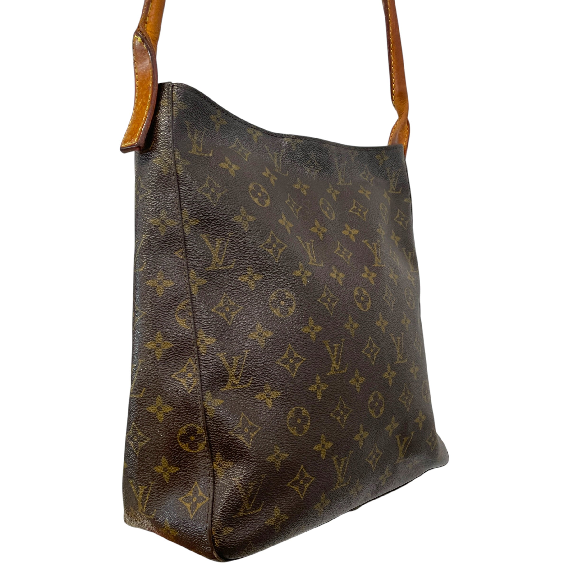 LOUIS VUITTON/Tote Bag/Monogram/Leather/BRW/ hobo tote bag vimtage view 4