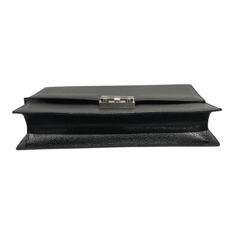 Salvatore Ferragamo/Clutch Bag/OS/Leather/BLK/CLUTCH BRIEFCASE