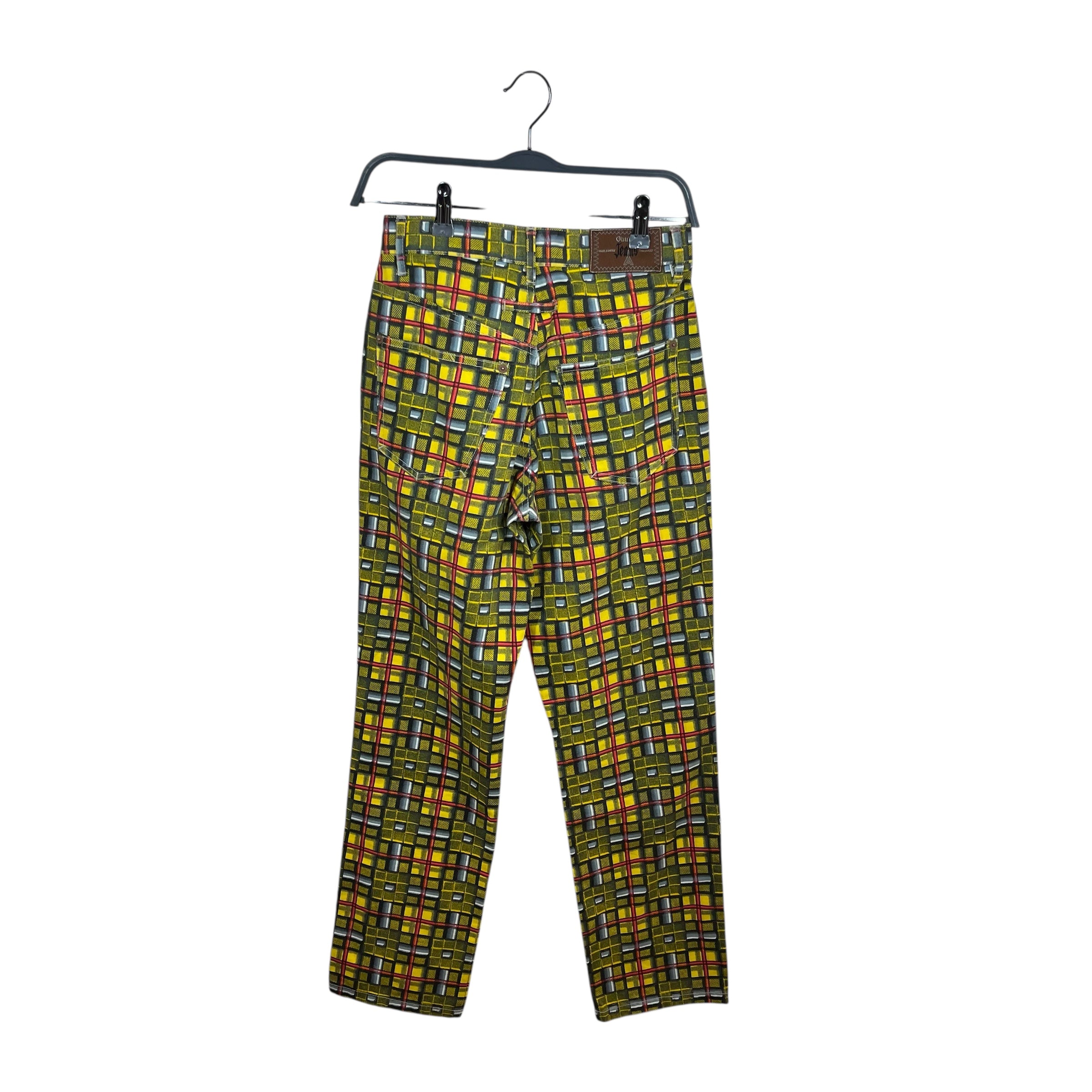 GAULTIER JEAN'S/Bottoms/38/All Over Print/Cotton/YEL/ALL OVER PRINT JEANS view 2