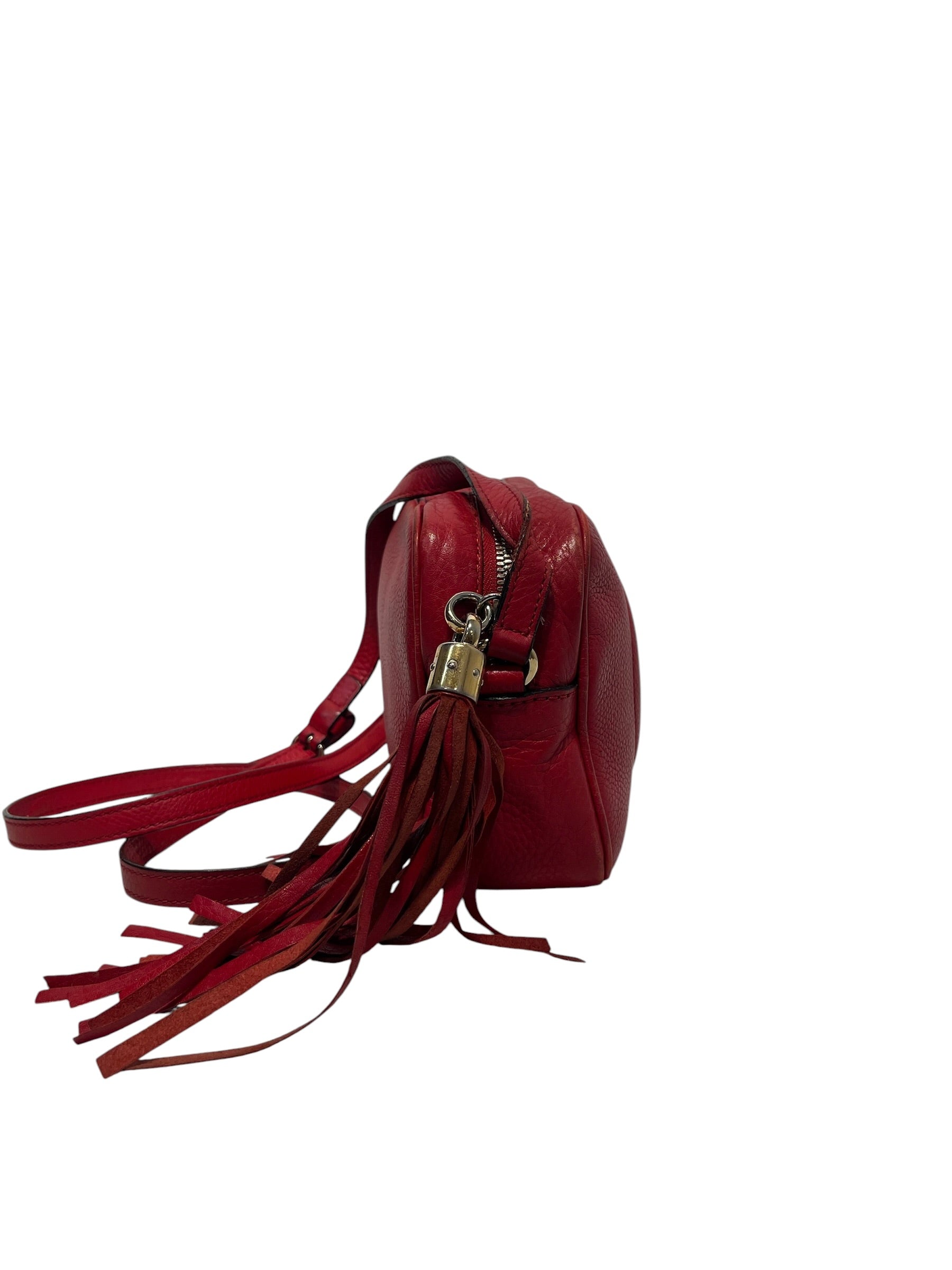 GUCCI/Cross Body Bag/RED/Red Soho Crossbody view 5