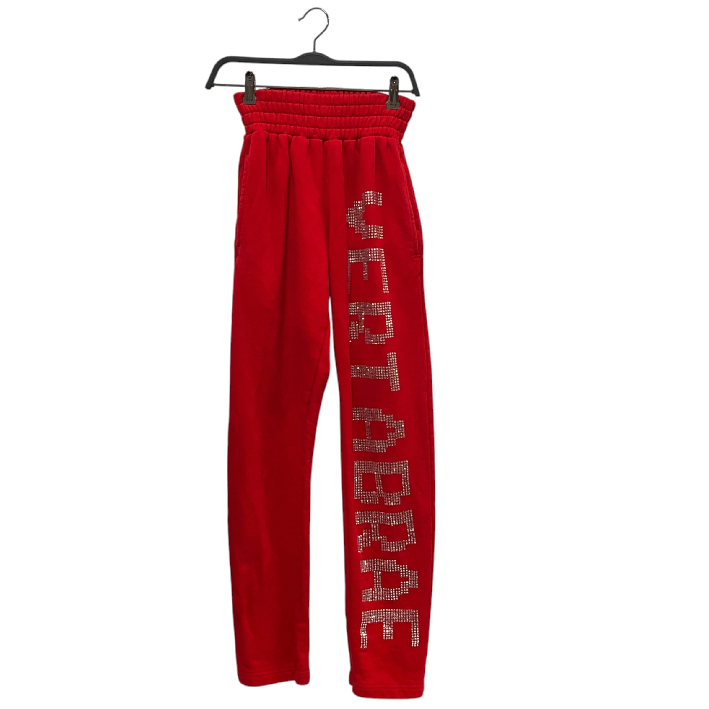 VERTABRAE/Bottoms/S/Glitter/Cotton/RED/RHINESTONE LOGO view 1