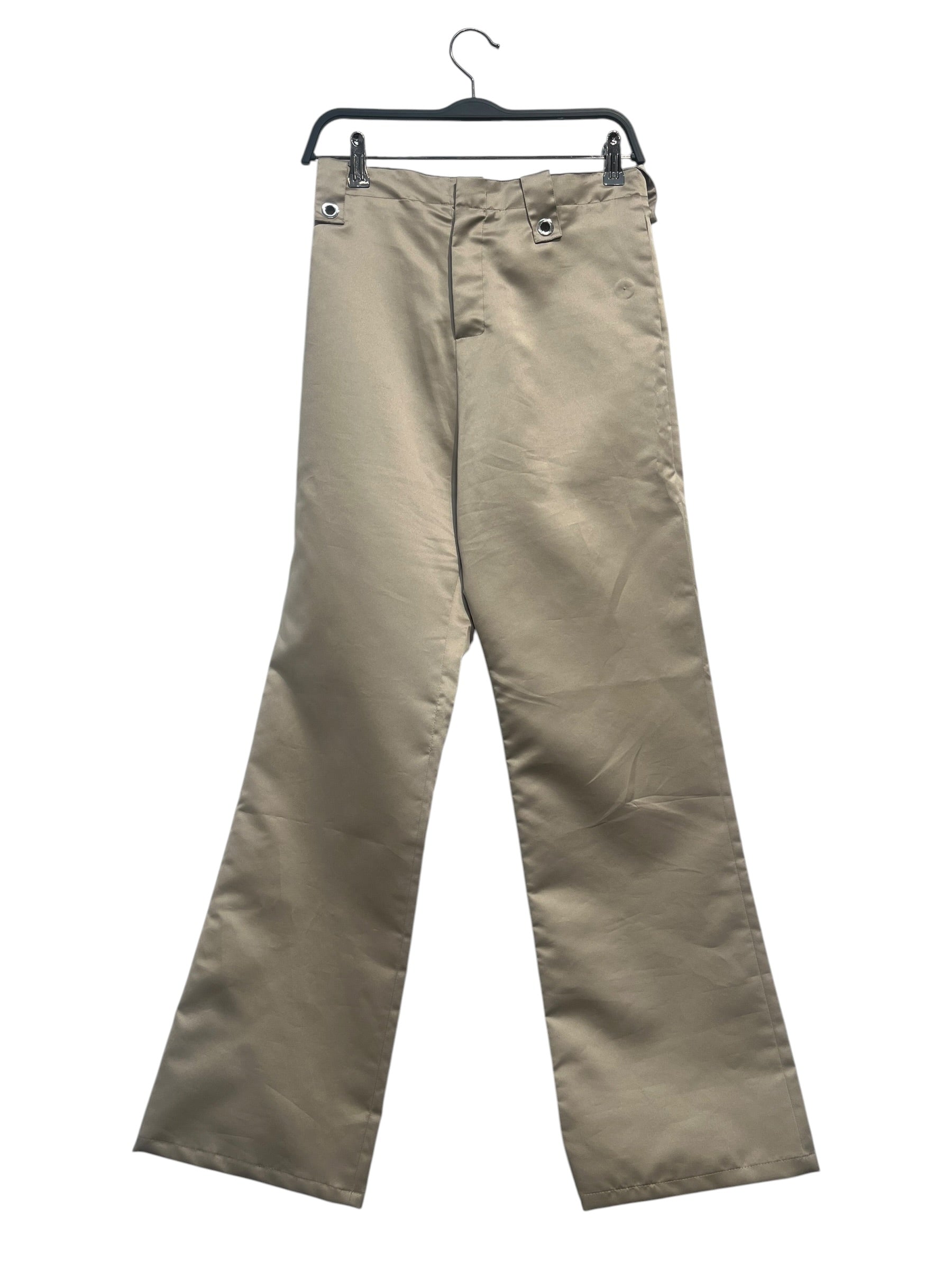 Ludovic de Saint Sernin/Straight Pants/M/Nylon/BEG/High-waisted/GROMMITE LOOP TROUSER view 1