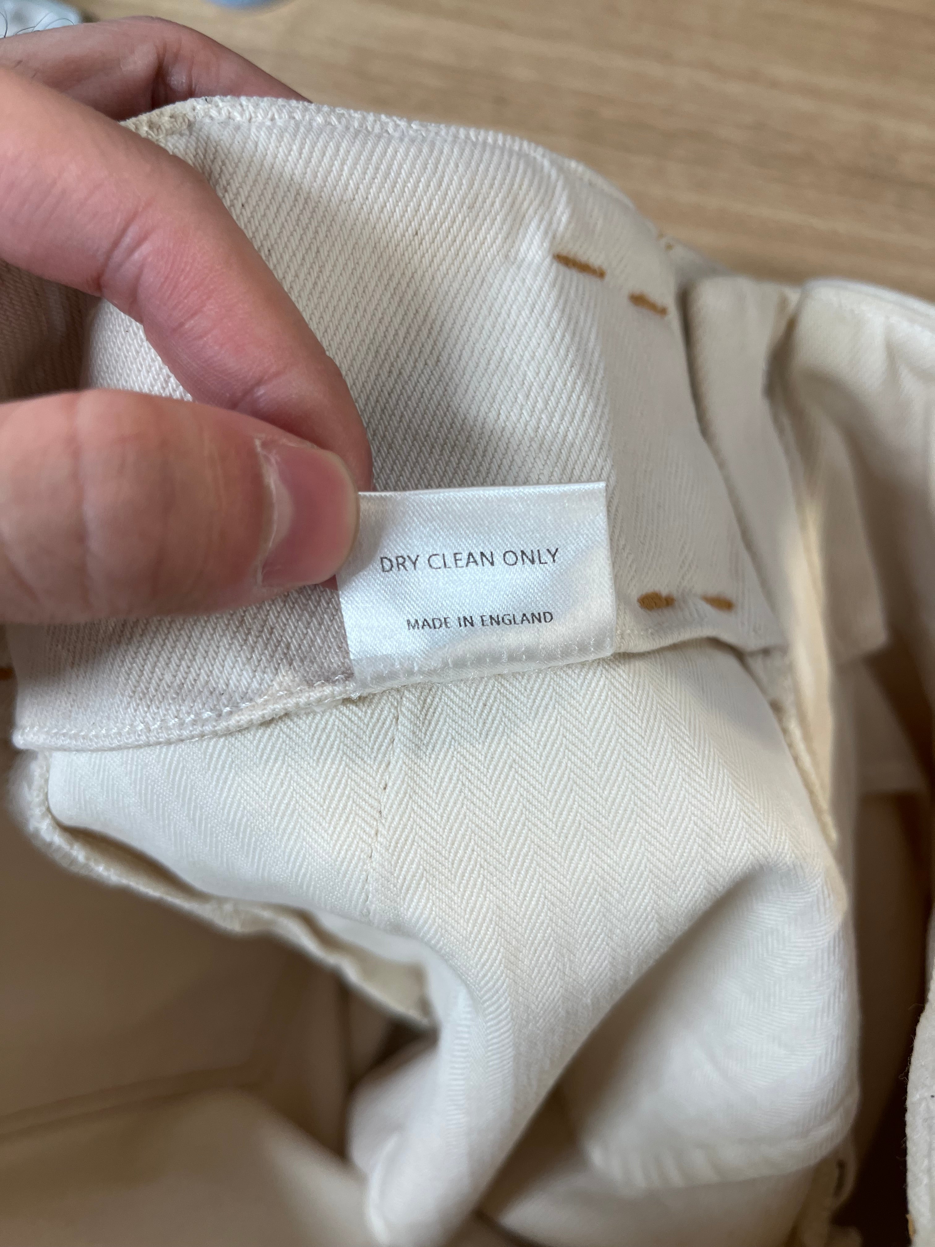 MARTINE ROSE/Pants/S/WHT/FRAYED TAG view 6