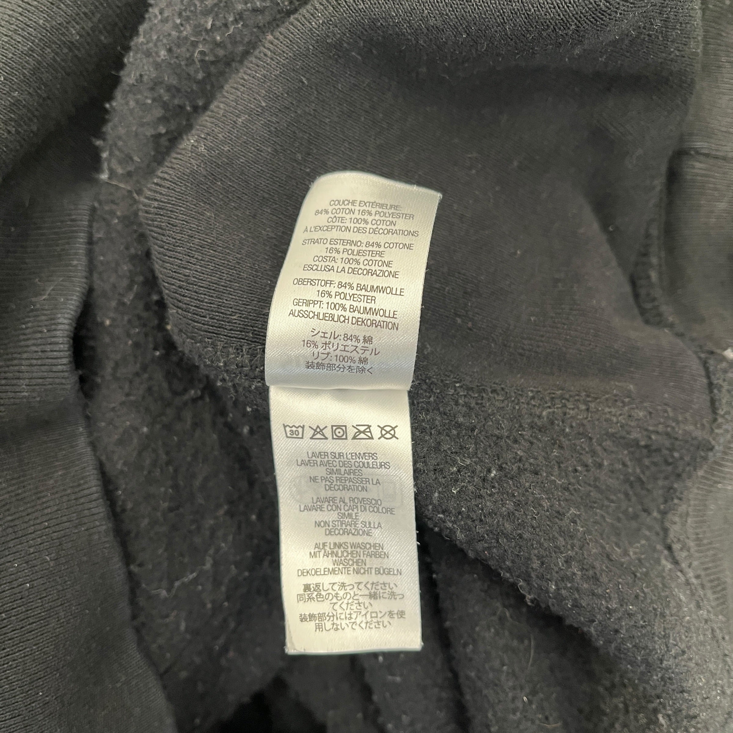 Supreme/Hoodie/XL/Cotton/BLK/supreme cursive white logo view 6