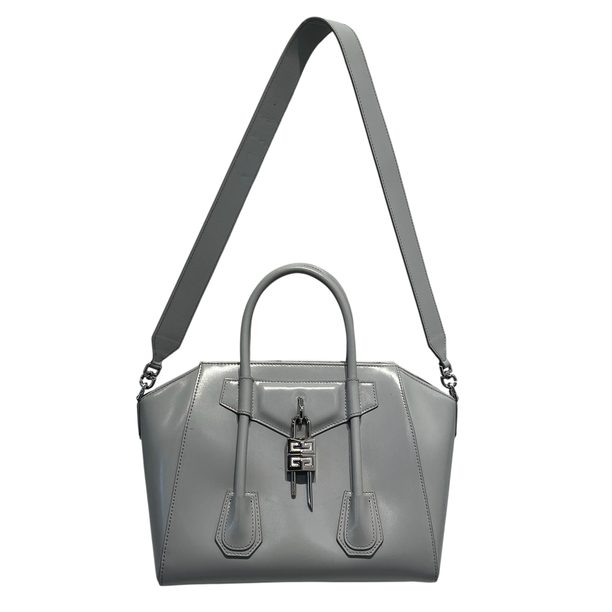 GIVENCHY/Hand Bag/OS/Leather/GRY/Antigona Leather Lock Bag view 1