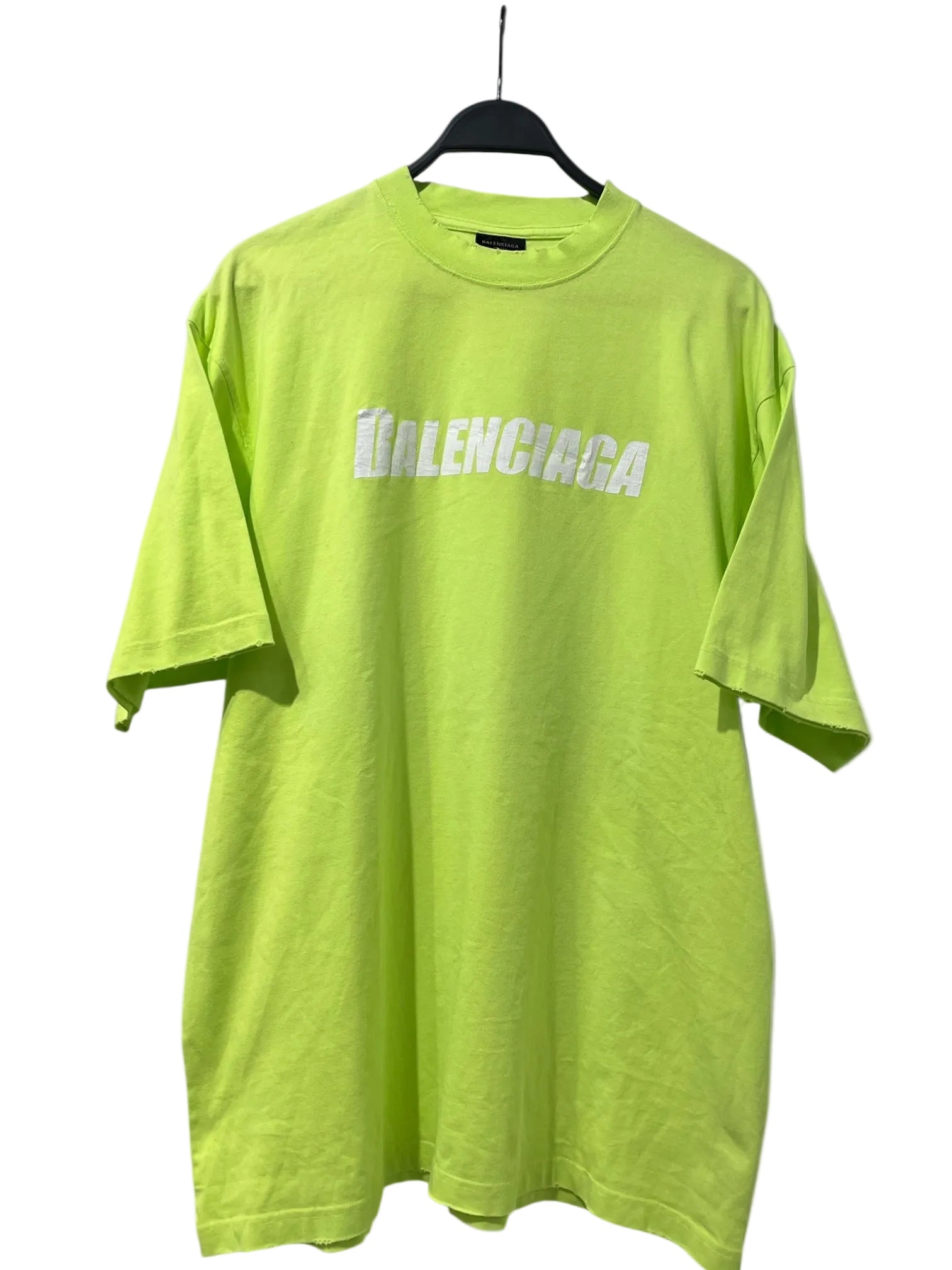 BALENCIAGA/T-Shirt/S/Cotton/GRN/CAPS VINTAGE LOGO TEE view 1