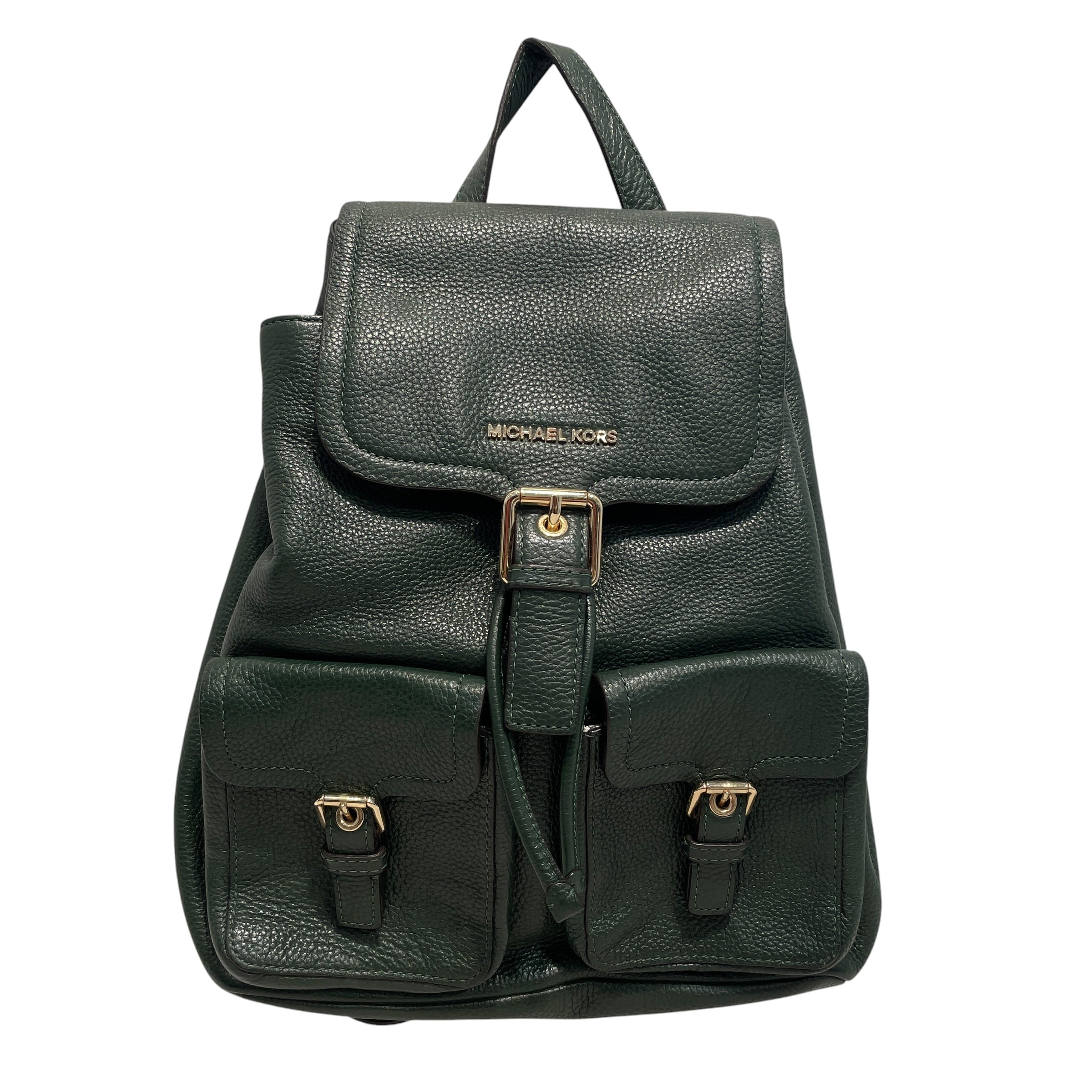 MICHAEL KORS/Backpack/Leather/GRN/Leahter BAckpack view 1