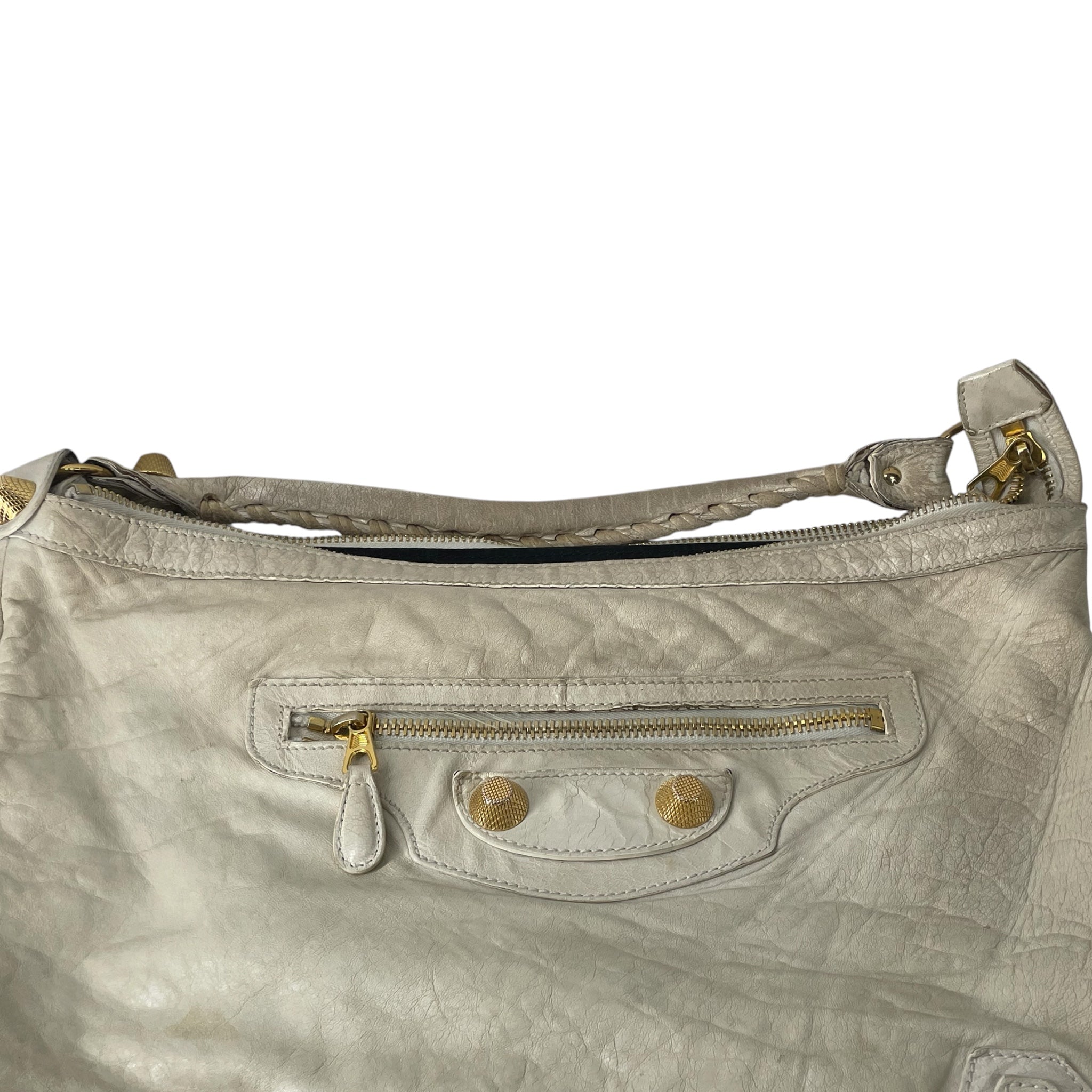 BALENCIAGA/Bag/Leather/WHT/GOLD HARDWEAR/17308.213048 view 5