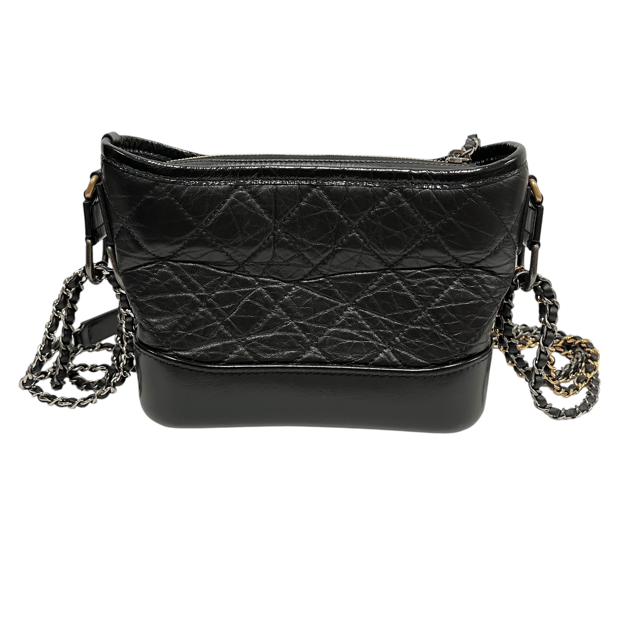 CHANEL/Cross Body Bag/Leather/BLK/ view 2