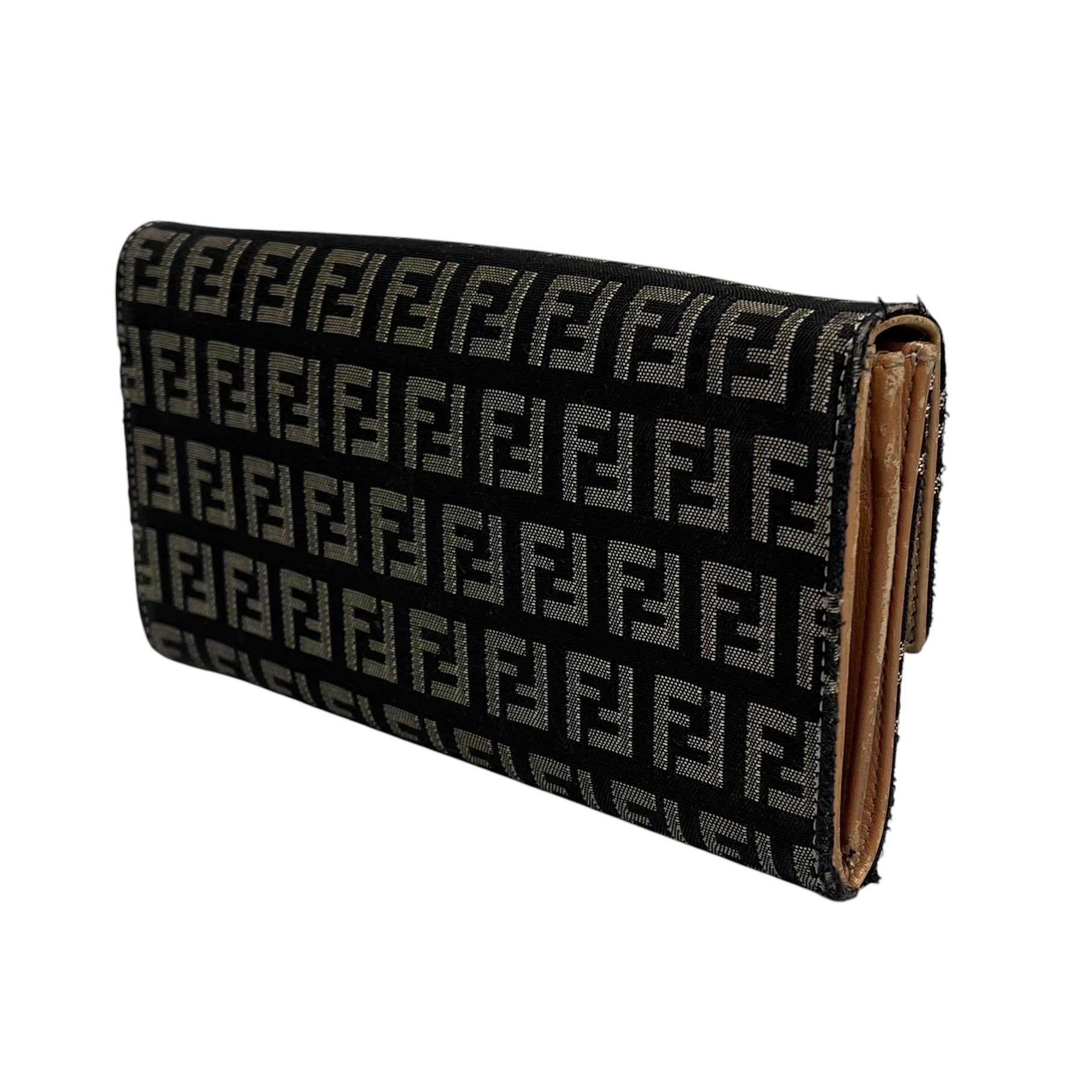 FENDI/Long Wallet/Monogram/BLK/Zucca Reverse Monogram view 2