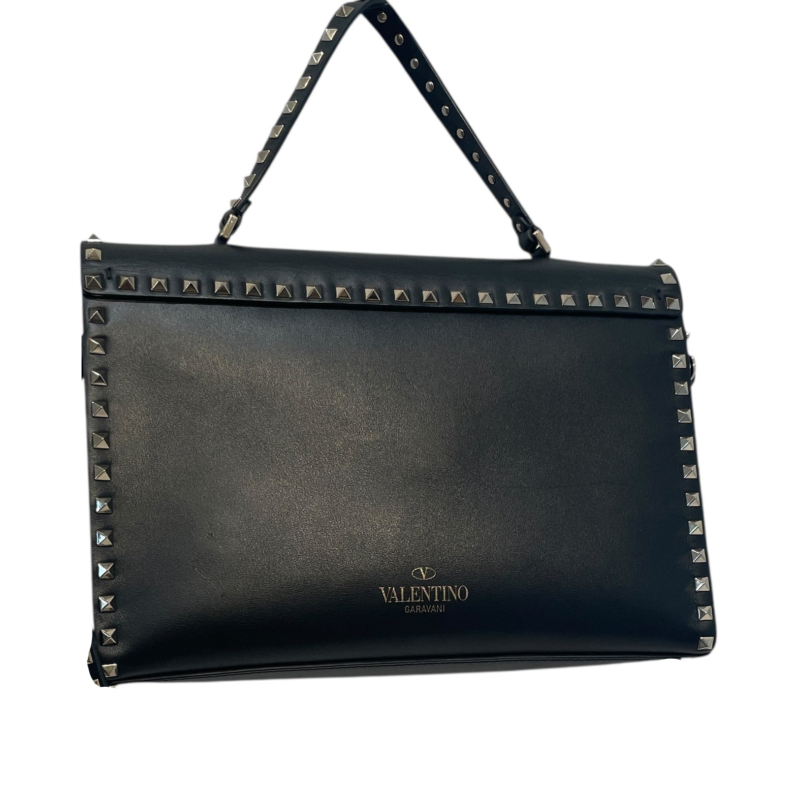 VALENTINO GARAVANI/Cross Body Bag/Leather/BLK/Rockstud Shoulder Bag Studded view 2